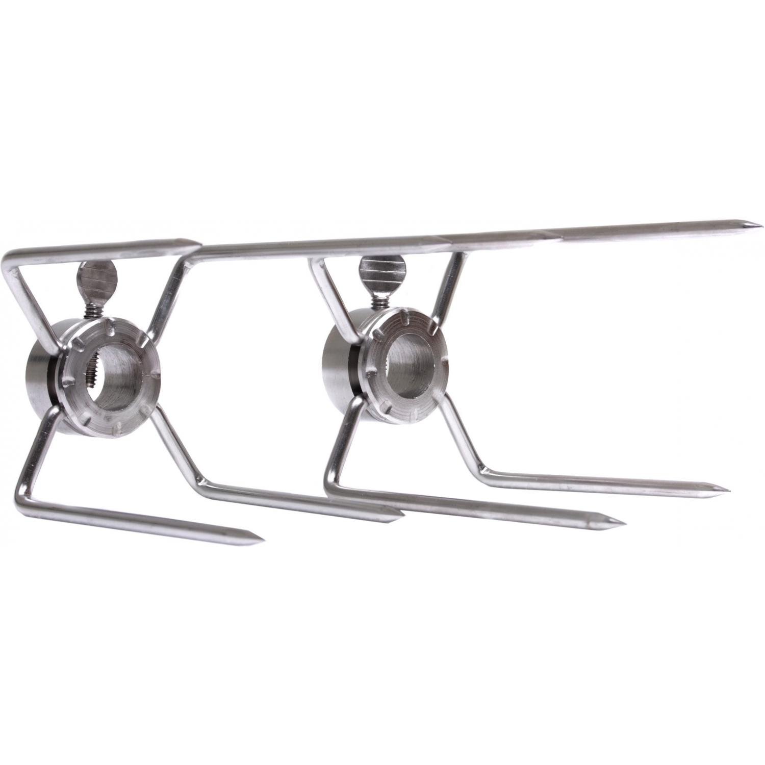 Fire Magic Heavy Duty Rotisserie Meat Forks 3613 - Premium Stainless Steel BBQ Grill Accessories for Chicken, Turkey & Roasts - Perfect for Outdoor Cooking, Camping & Backyard Parties