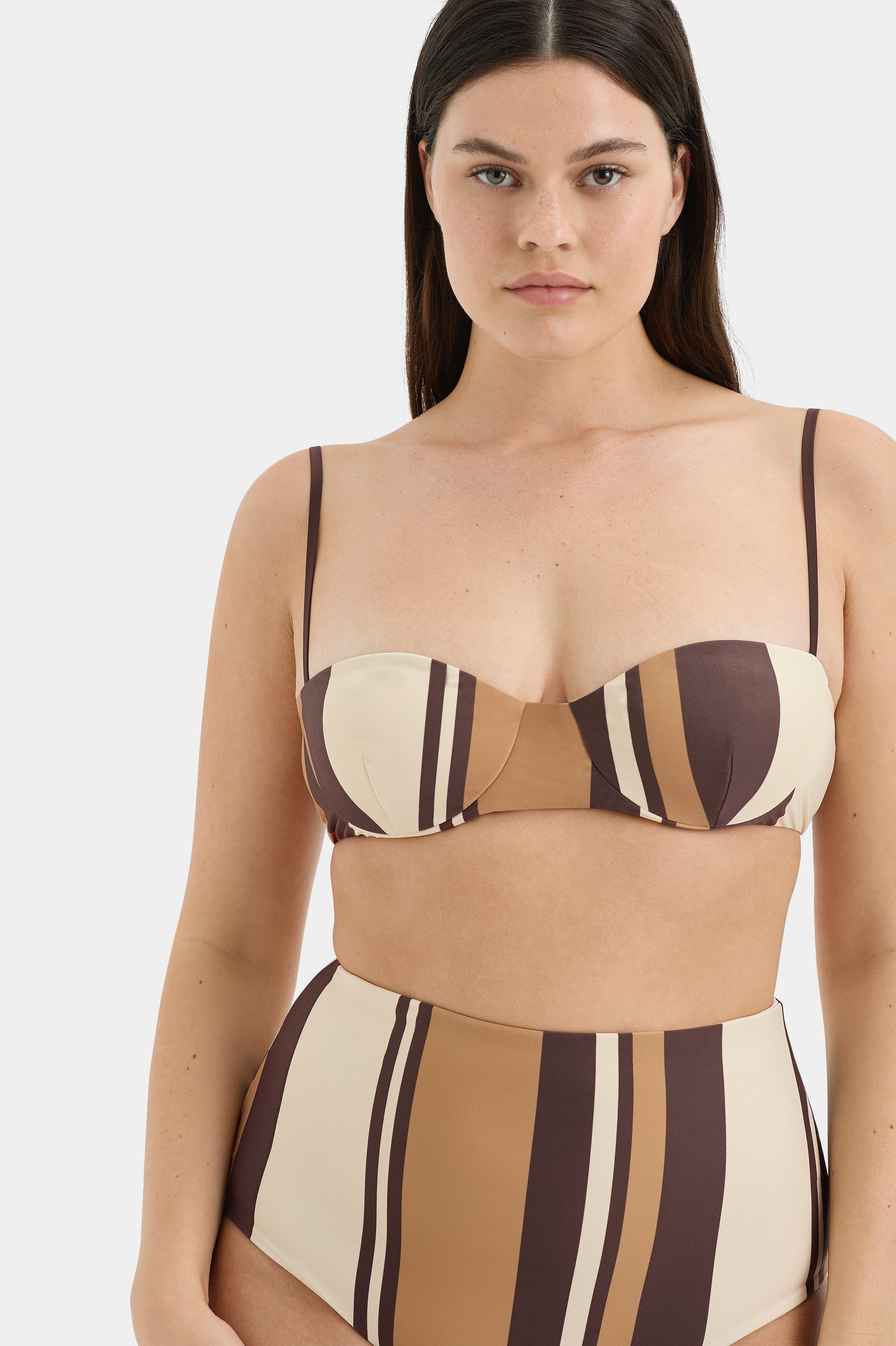 Elegant Mahogany Balconette Bra - Comfortable Lace Underwire Support for Everyday Wear & Special Occasions