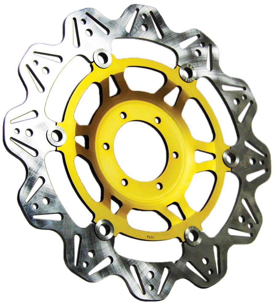 EBC Brakes VR843GLD Gold Vee-Rotors - High Performance Motorcycle Brake Rotors for Sport Bikes & Cruisers | Perfect for Track Days & Street Riding
