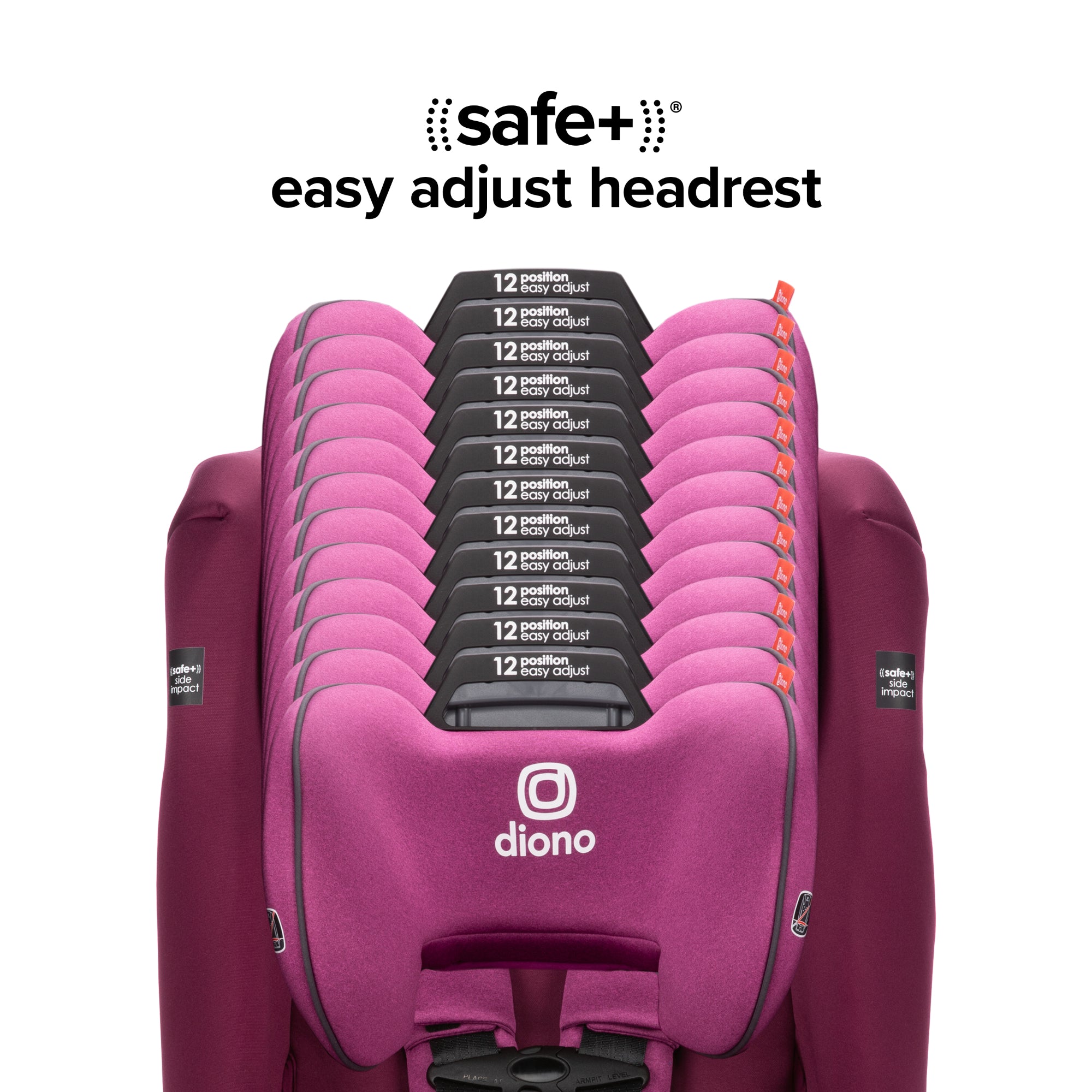 Diono Radian 3RXT SafePlus Convertible Car Seat - 3-in-1 Rear/Front Facing & Booster for Toddlers to Kids | Safe & Comfortable for Travel, School & Family Road Trips