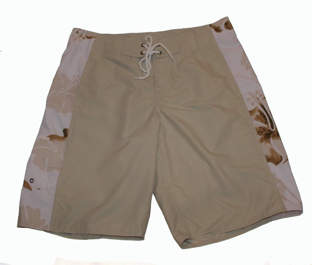 Men's Quick-Dry Hawaii Khaki Board Shorts - Comfortable Swim Trunks for Surfing, Beach & Pool - Perfect for Summer Vacation & Water Sports