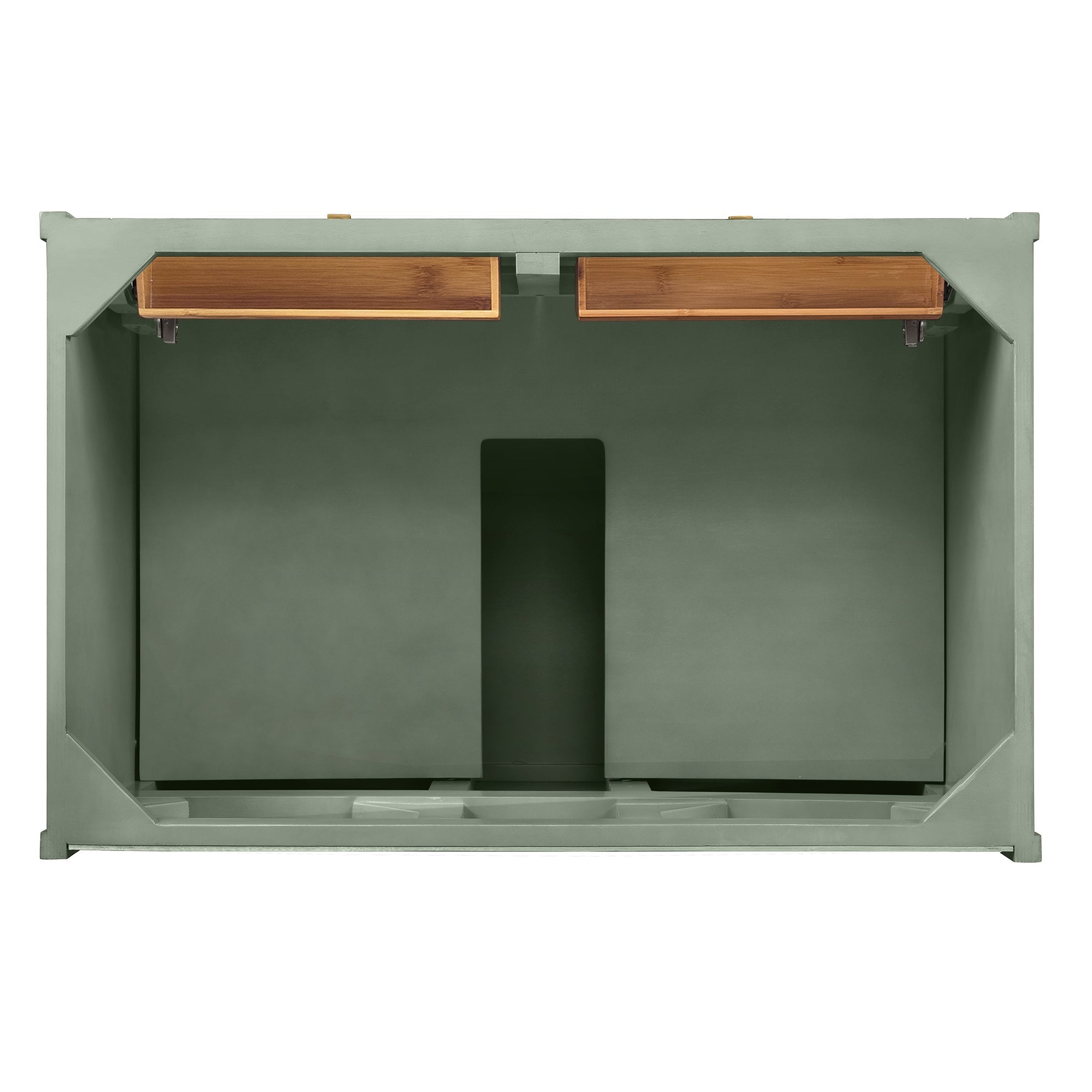 James Martin Vanities Chicago Collection 36-Inch Single Bathroom Vanity in Smokey Celadon - Cabinet Only | Modern Bathroom Storage Solution for Small Spaces & Powder Rooms