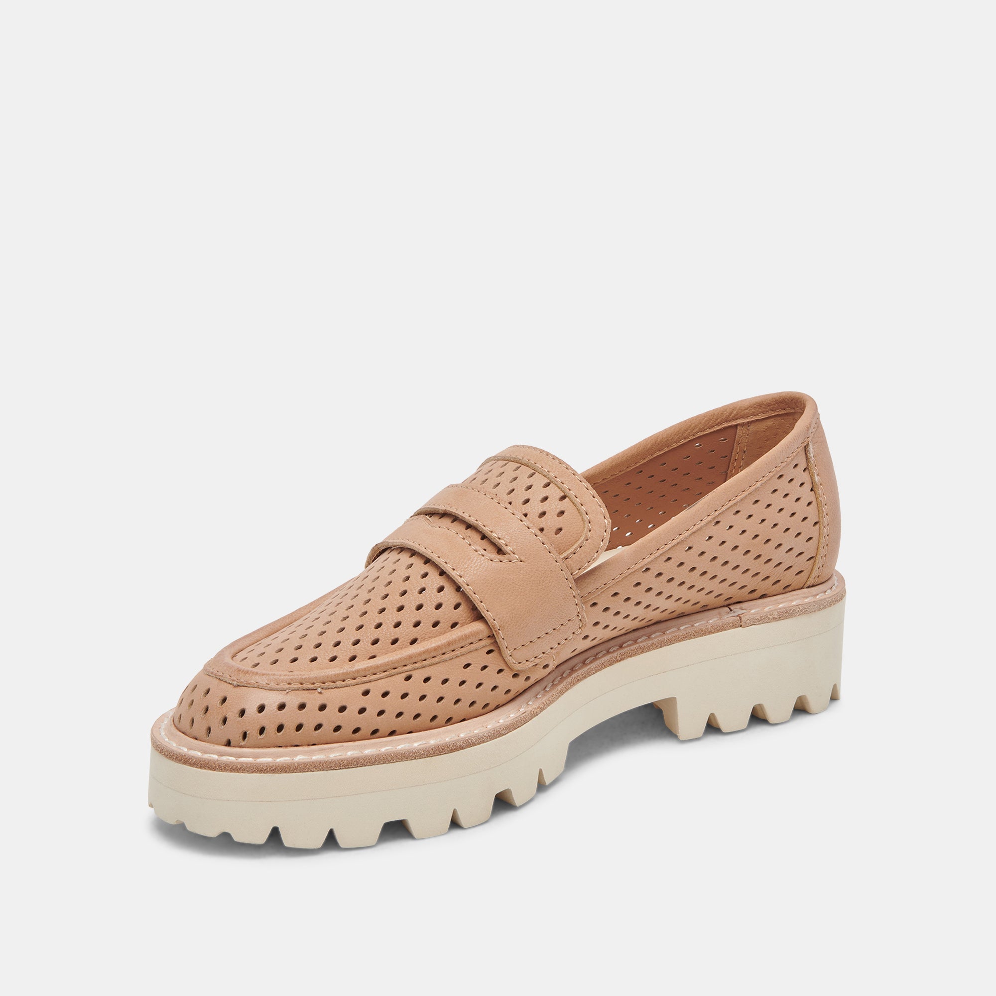 MALILA Loafers for Women - Comfortable Toffee Nubuck Slip-On Shoes | Casual & Office Wear | Perfect for Walking, Travel, and Everyday Use