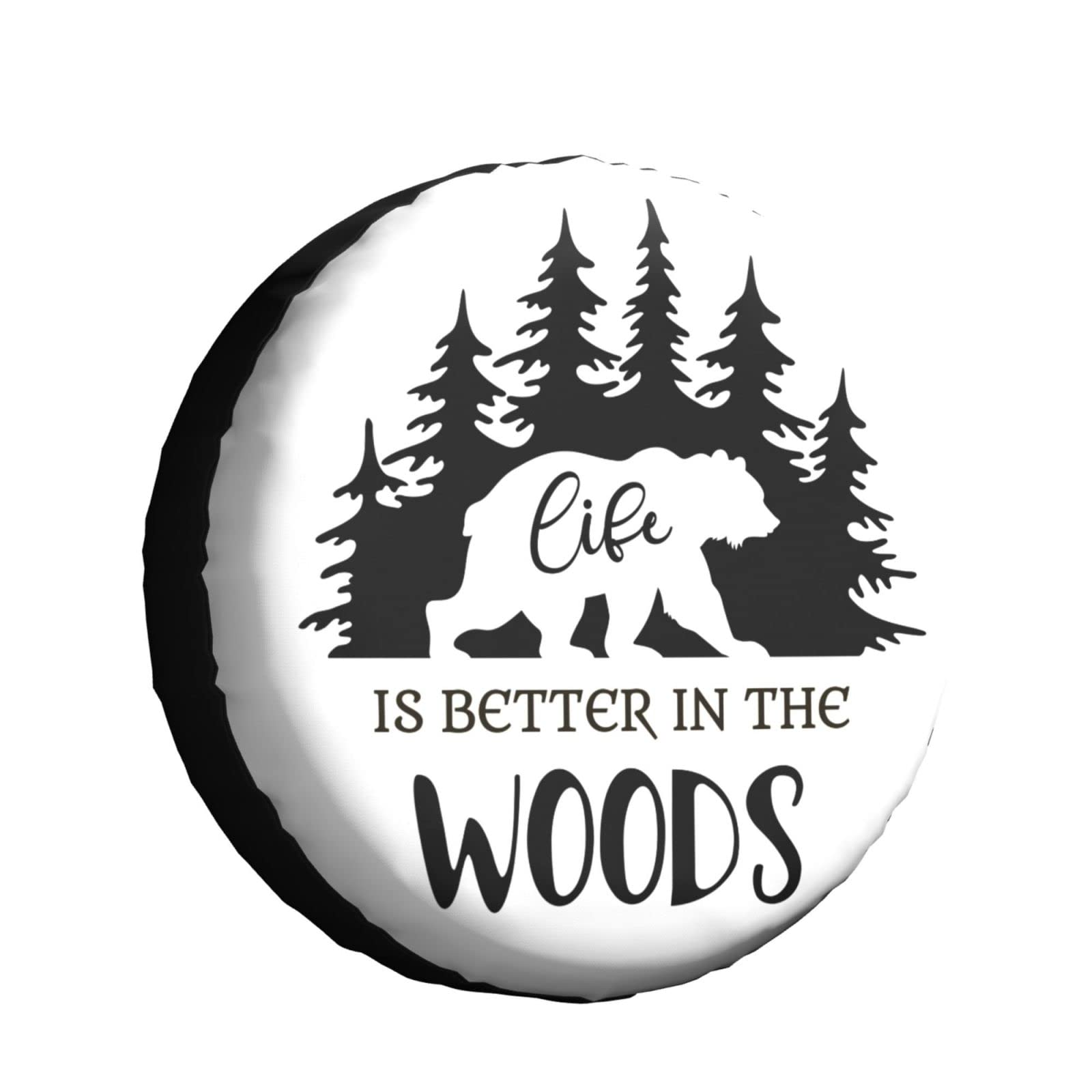 16 Inch Spare Tire Cover with Bear Design - Durable Wheel Protector for Truck, SUV, Trailer, RV | Perfect for Camping, Road Trips & Outdoor Adventures