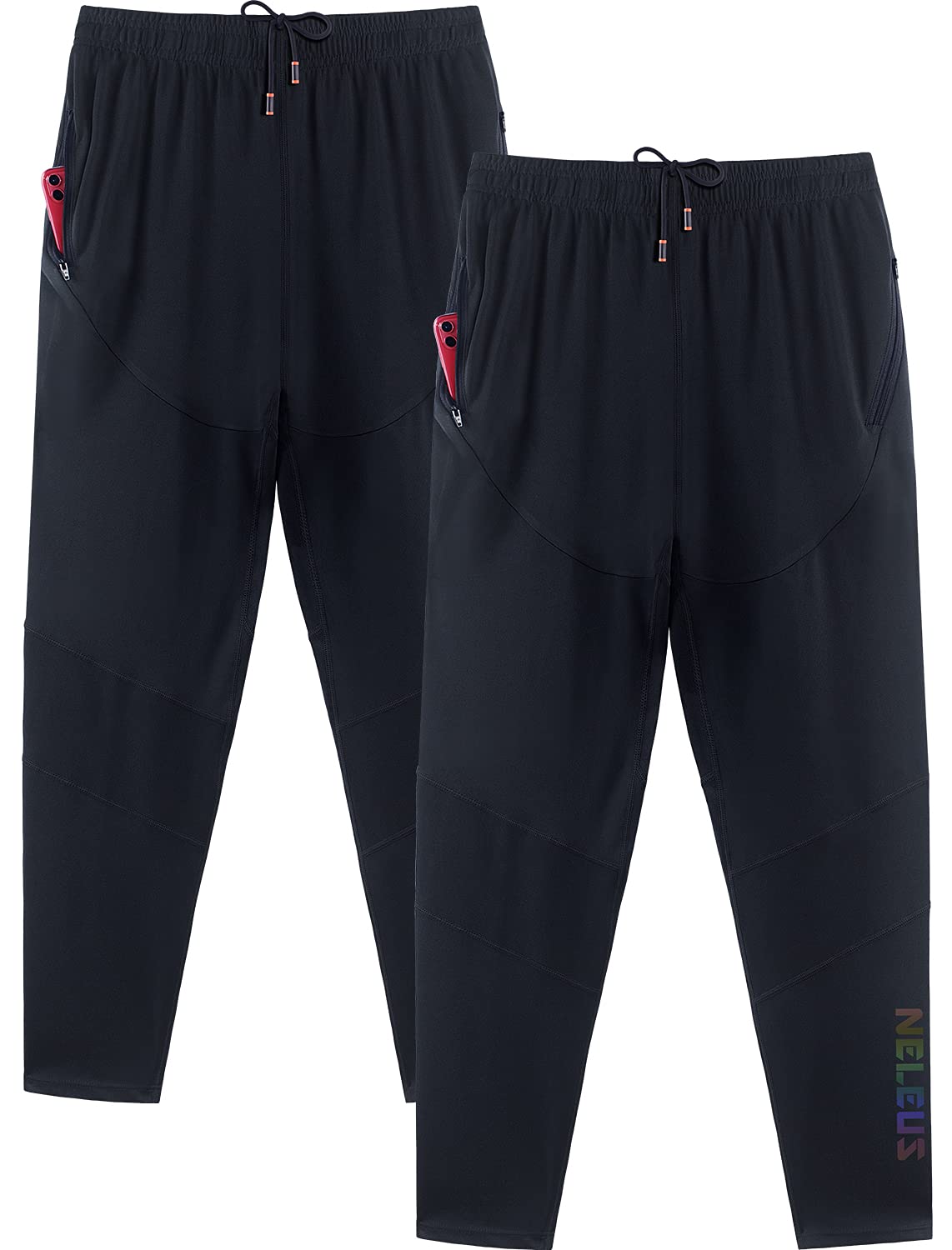 NELEUS Men's Workout Athletic Running Tapered Pants - Lightweight Quick-Dry Gym Joggers for Training & Casual Wear