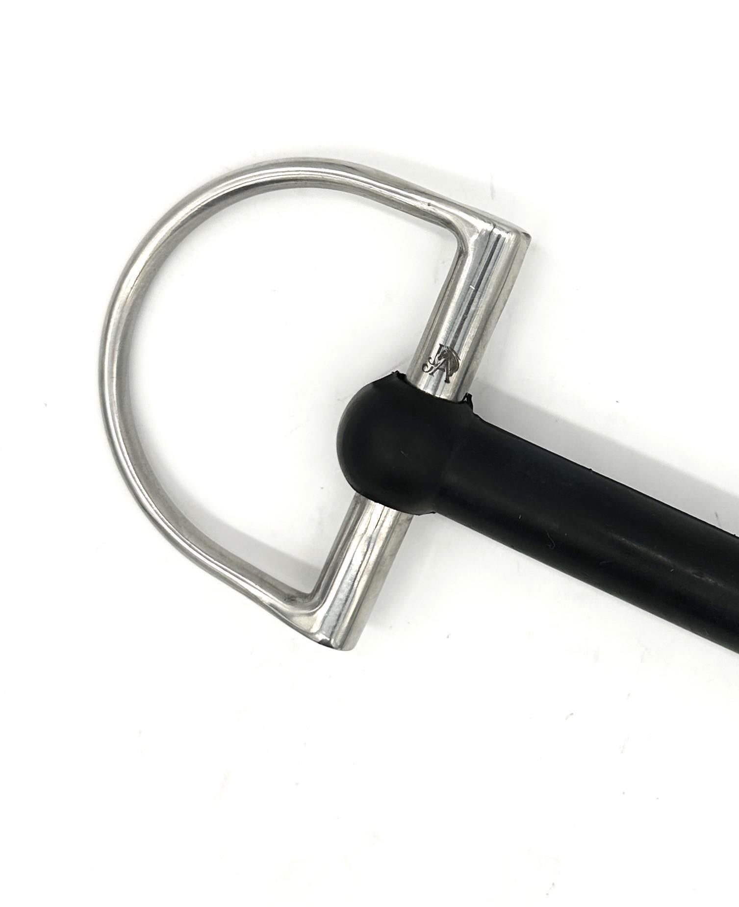 Jake Adams Soft Flexi Mouth Dee Bit - Comfortable Horse Bit for Training & Riding - Perfect for Dressage, Jumping & Trail Riding