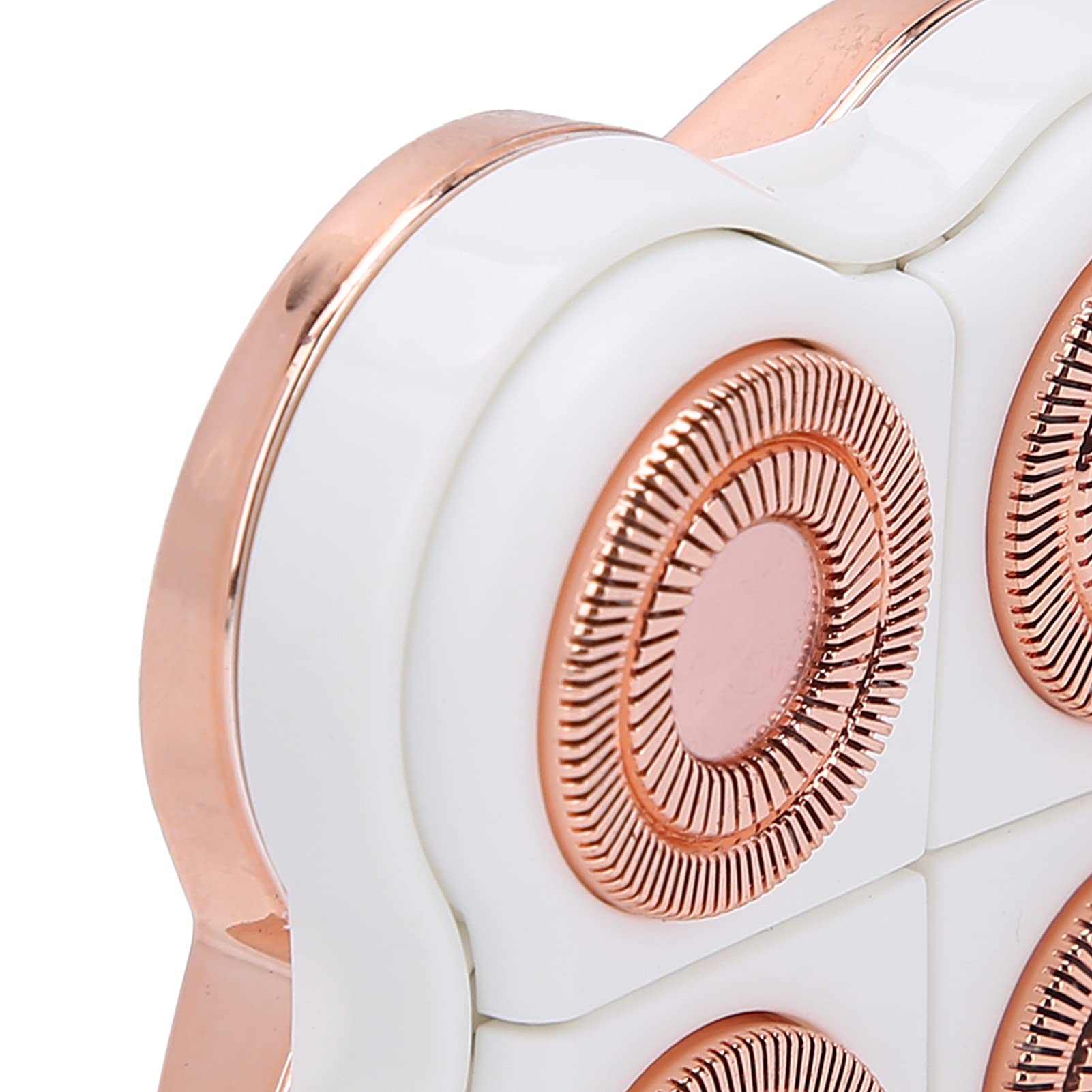 Rose Gold Plated Replacement Head for 4-Blade Hair Remover - Smooth Body Hair Shaver & Epilator Accessories - Perfect for Legs, Arms, Bikini Line & Underarms Hair Removal at Home