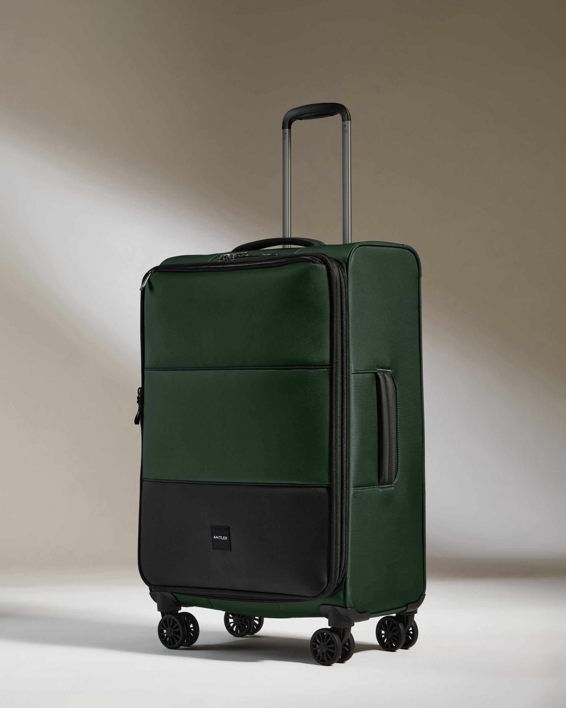 Antler Green Soft Stripe Lightweight Luggage Set - Perfect for Air Travel, Business Trips & Weekend Getaways