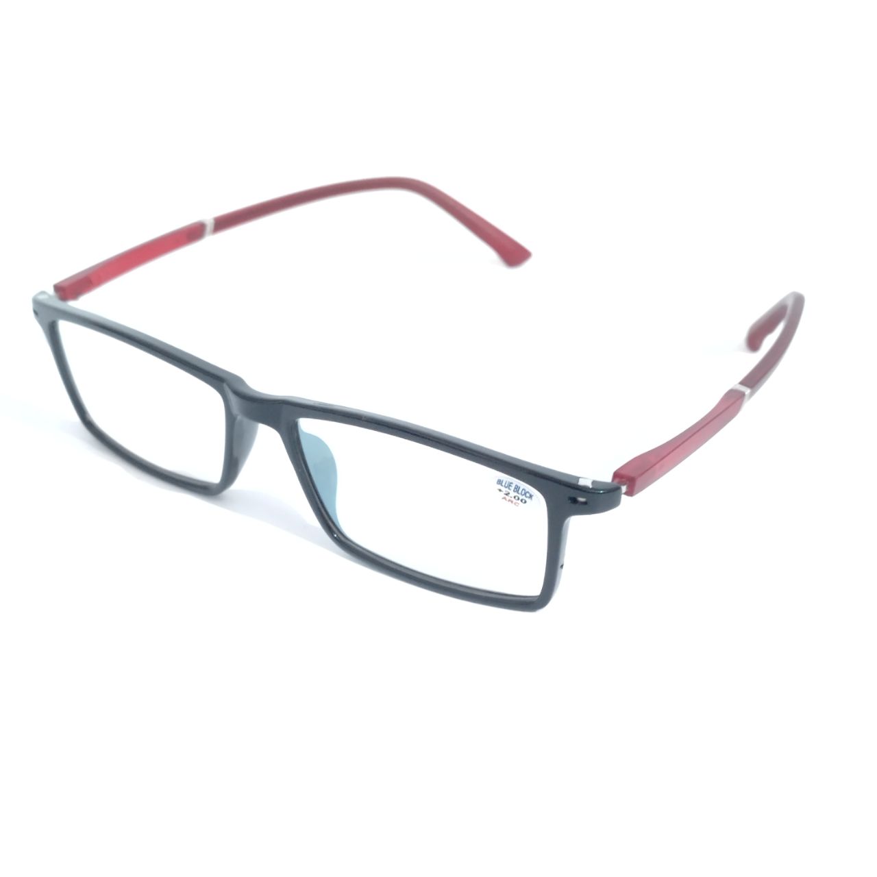+2.00 Reading Glasses for Computer Use - Anti Glare Blue Light Blocking Readers for Men & Women - Reduce Eye Strain for Office Work, Gaming & Screen Time