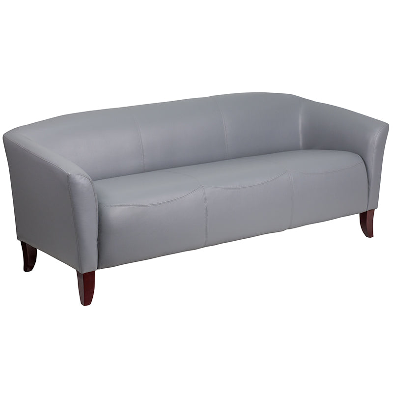 Premium FLASH HERCULES Imperial Series Black LeatherSoft Sofa - Luxurious Comfort for Living Room, Lounge & Home Theater Seating