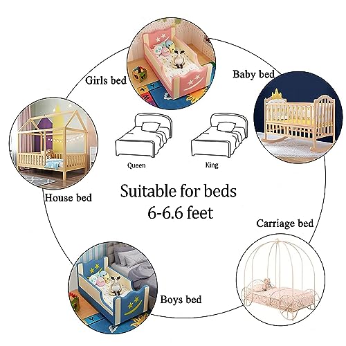 Princess Bed Canopy with Lights - Pink Mosquito Net for Girls & Adults, Round Dome Bed Netting for Romantic Bedroom Decor & Sleep Protection