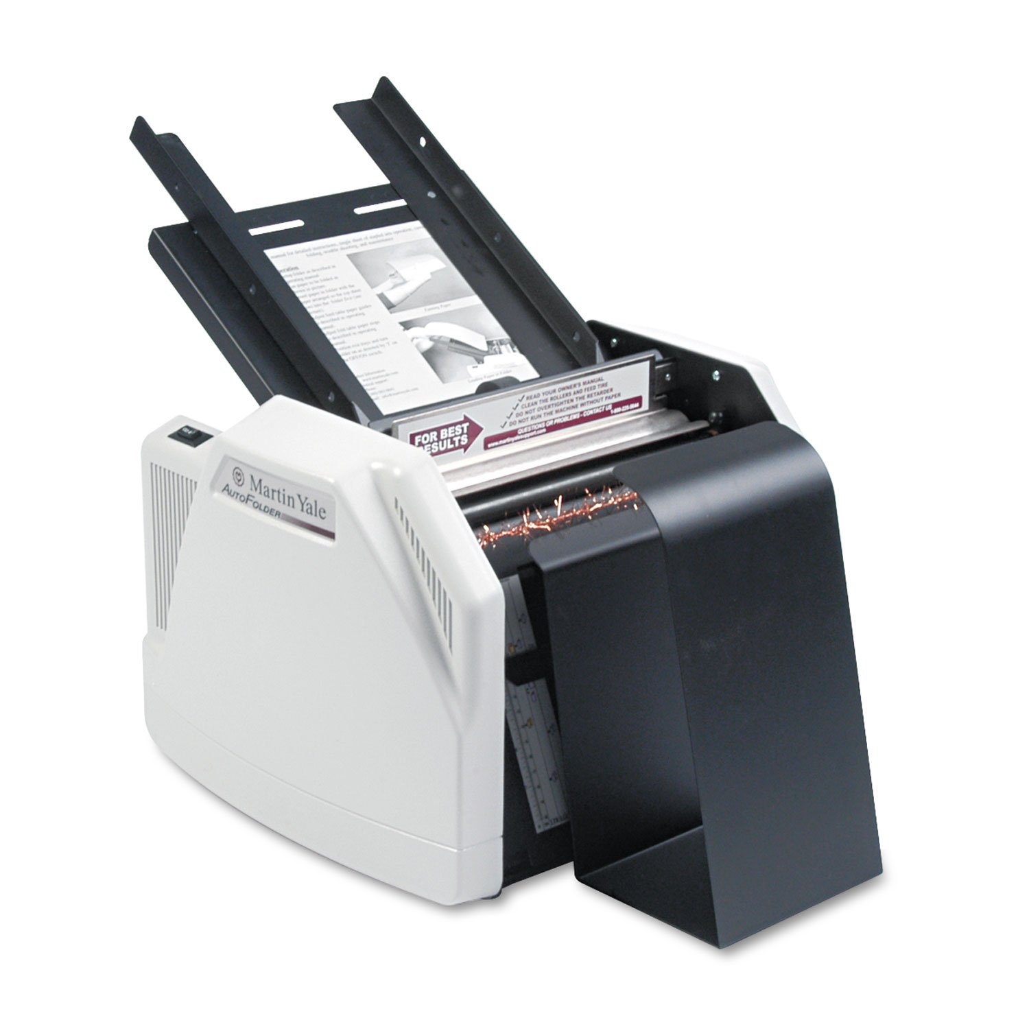 Martin Yale 1501X Automatic Paper Folder - High-Speed 7,500 Sheets/Hour, 150-Sheet Capacity, 3-Sheet Manual Feed, Gray | Perfect for Office Documents, Brochures, and Mailings
