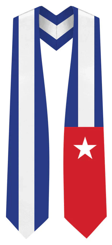 International Flag Graduation Stole - Multicolor Sash for Graduation Ceremony - Perfect for High School & College Commencement