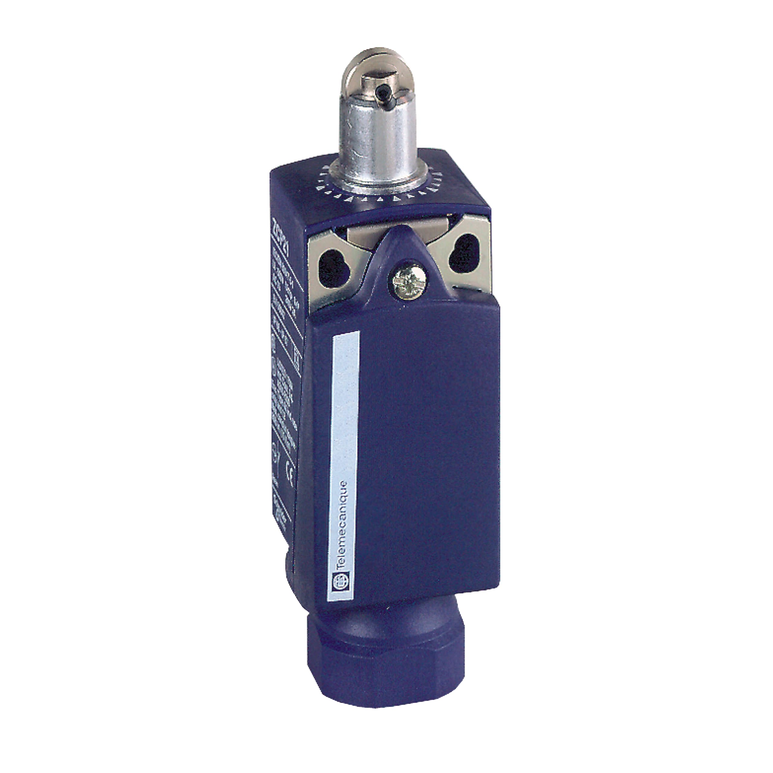 XCKP OsiSense XC Standard Limit Switch - 1 NO & 1 NC Snap-Action Silver Contacts, Steel Roller Plunger, 1/2