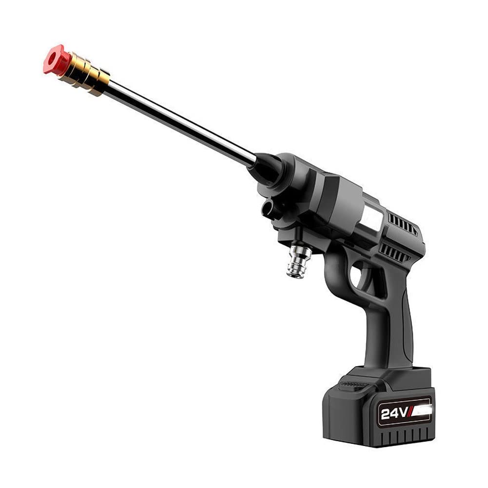24V 300W Portable Cordless Pressure Washer with 5600mAh Battery & 5 Nozzle Attachments - High Power Electric Pressure Cleaner for Car, Patio, Driveway, Deck, Fence - Ideal for RV, Boat, Garage, Garden & Outdoor Home Maintenance - Perfect for Quick Cleaning and Tough Stains Removal - Great for Car Washing, Patio Cleaning, Driveway Pressure Washing, Deck Maintenance, and Fence Restoration