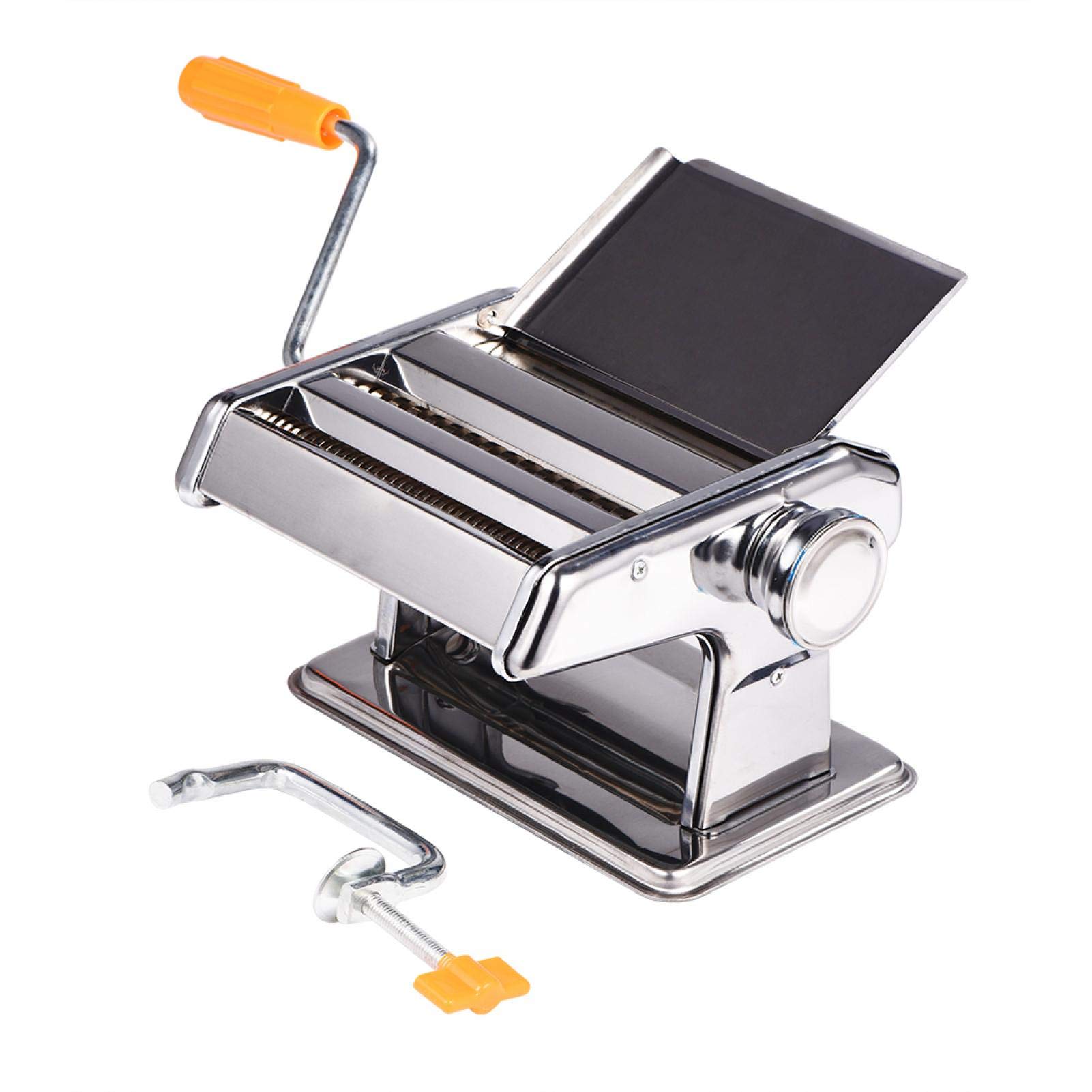 **Manual Pasta Maker Machine - Stainless Steel Pasta Cutter & Noodle Maker for Homemade Spaghetti, Fettuccine, Lasagna | Perfect for Home Kitchen & Restaurant Use**