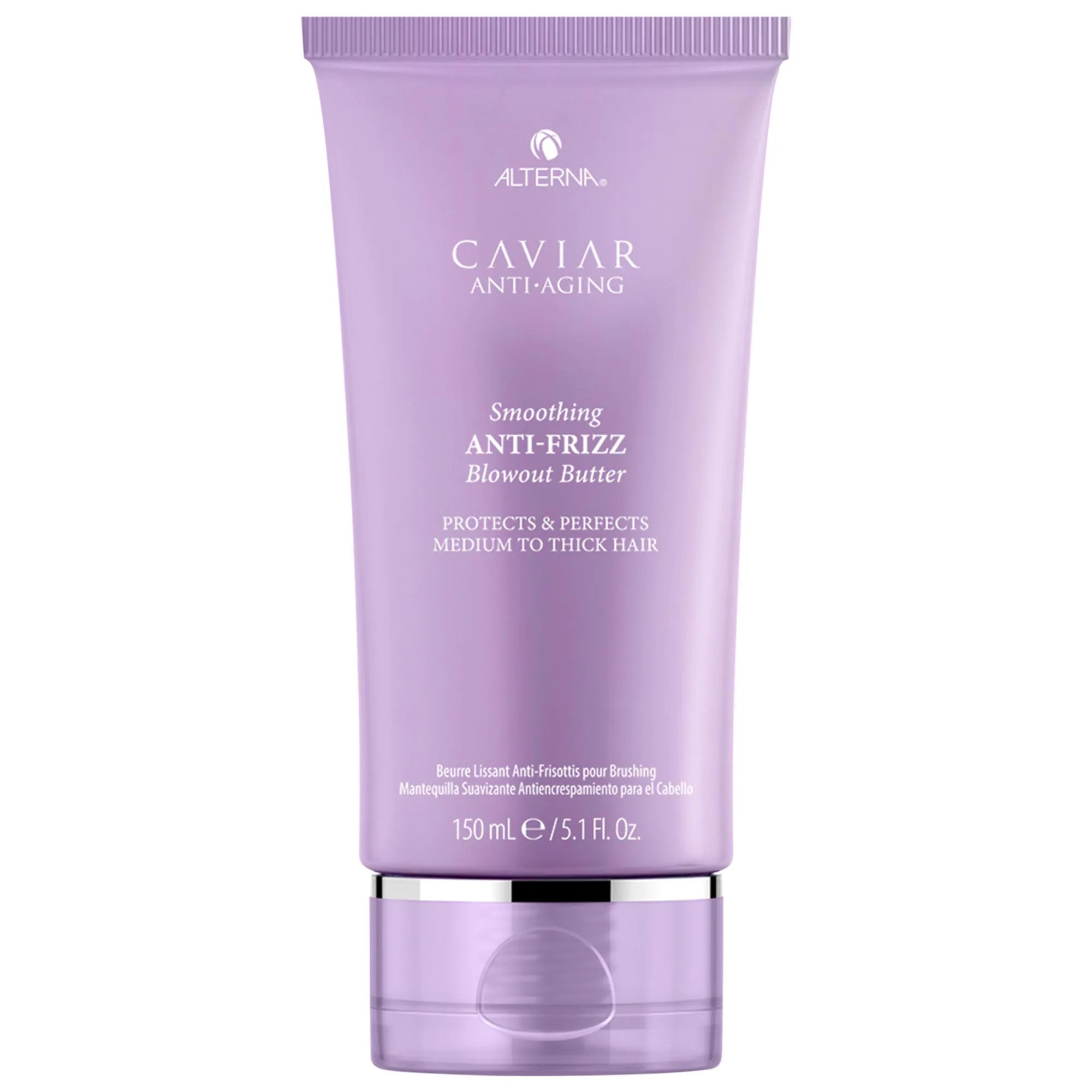Alterna Caviar Anti-Aging Smoothing Anti-Frizz Blowout Butter 5oz - Hydrating Hair Treatment for Frizz Control & Heat Protection - Perfect for Salon-Quality Blowouts at Home