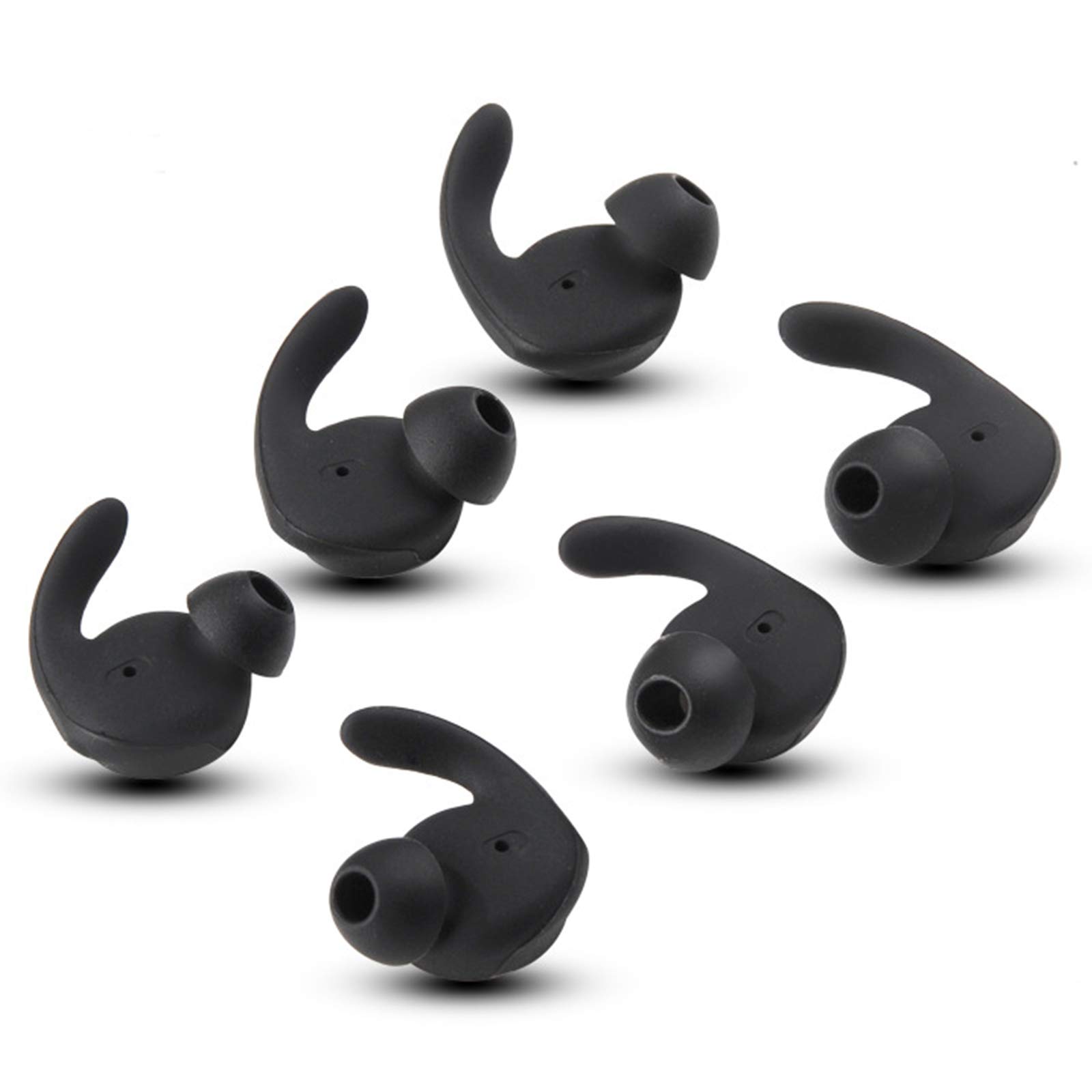 6Pcs Soft Silicone Earbud Covers & Ear Hooks Replacement for Huawei XSport/Honor AM61 Bluetooth Headset - Comfortable Sweatproof Ear Tips for Running, Gym & Workout