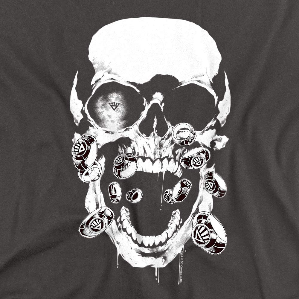 Black Lantern Skull Women's T-Shirt | Green Lantern Graphic Tee | DC Comics Superhero Shirt for Cosplay & Casual Wear