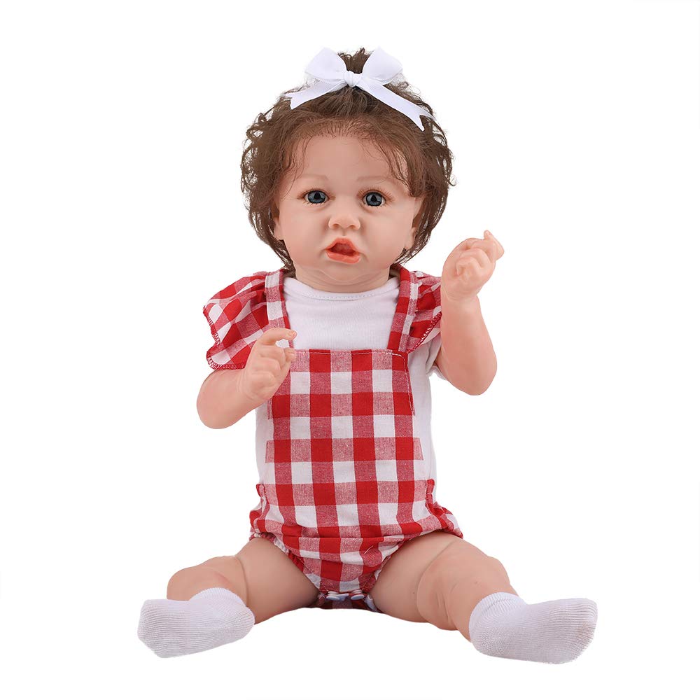 UCanaan Reborn Baby Dolls - 22 Inch Handmade Realistic Lifelike Soft Body Newborn Toddler Girl Doll with Gift Set | Perfect for Collectors, Photography Props & Therapeutic Comfort
