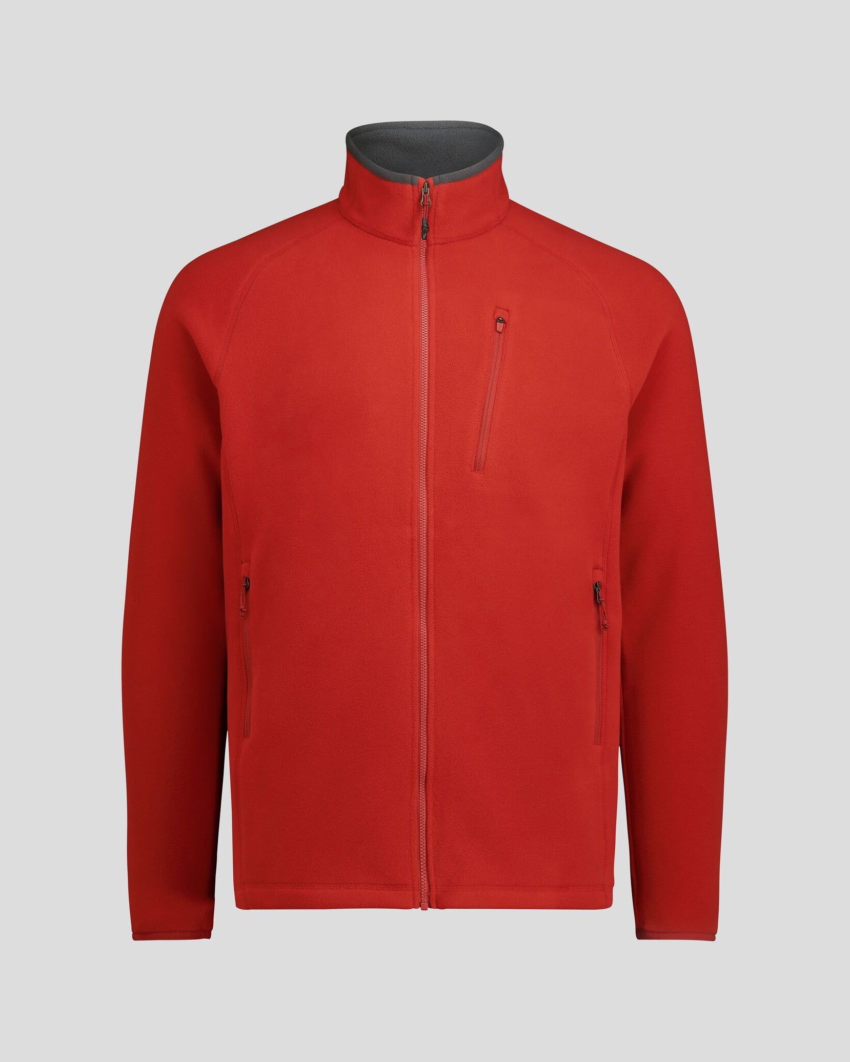 Men's Ridge 100 PrimaLoft Bio Fleece Jacket - Lightweight Warm Winter Coat, Water-Resistant Outdoor Fleece (Spicy Chilli Pepper) for Hiking, Camping & Casual Wear