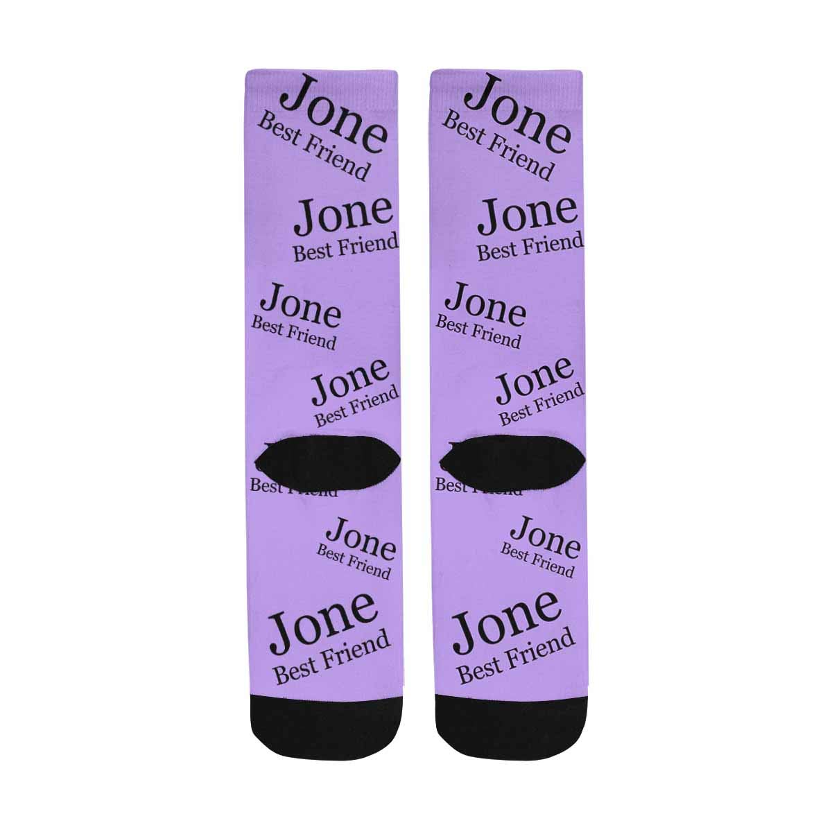Custom Personalized Text & Logo Socks for Men & Women - Add Your Name/Word - Multiple Size Options - Perfect Gift for Birthdays, Christmas & Couples Matching Socks