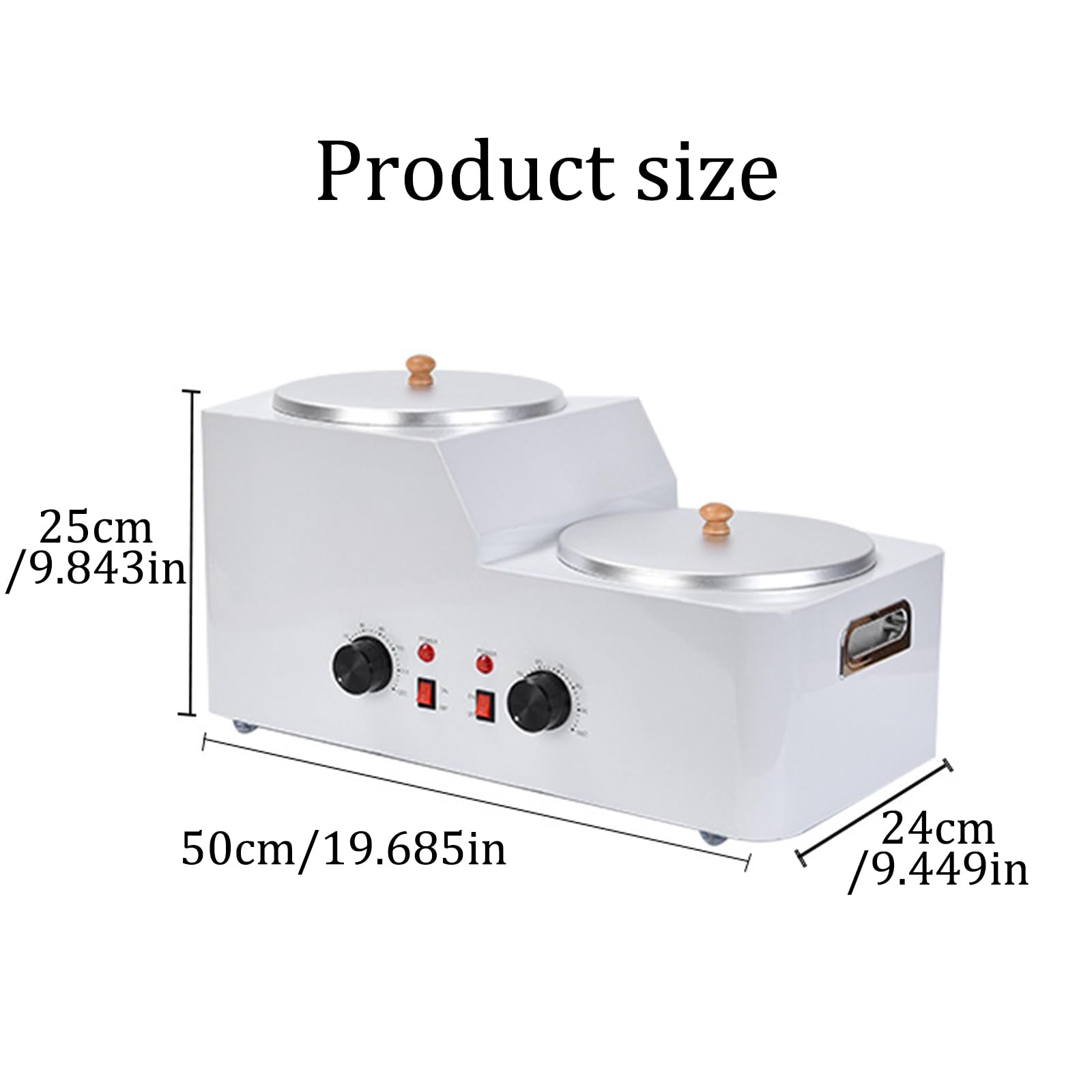 Electric Wax Melter - 6L Large Capacity Portable Wax Warmer with Non-Stick Pot, Dual Temperature Settings for Wax Beans, Blocks & Soft Wax - Perfect for Candle Making, Wax Sealing & DIY Crafts at Home