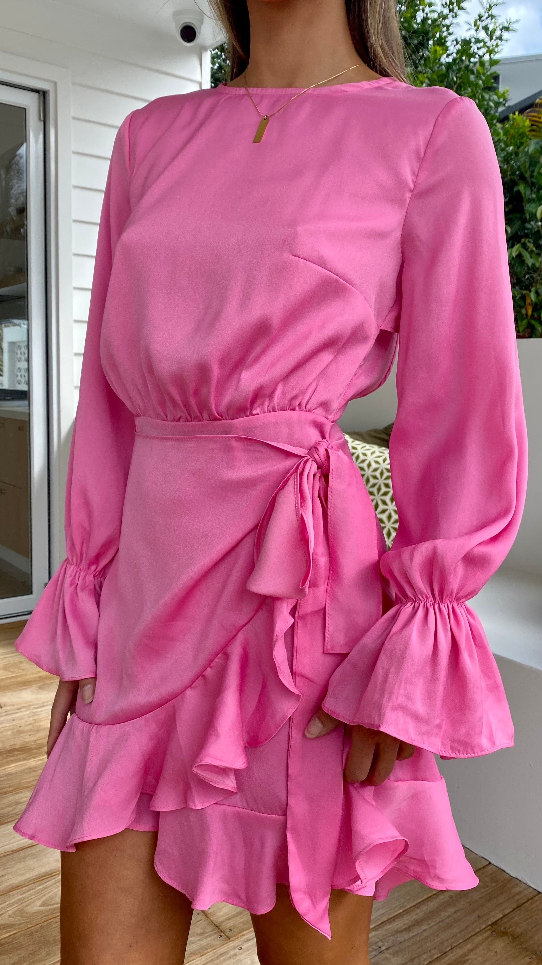 Geneva Dress in Hot Pink - Elegant Women's Party & Evening Gown for Special Occasions
