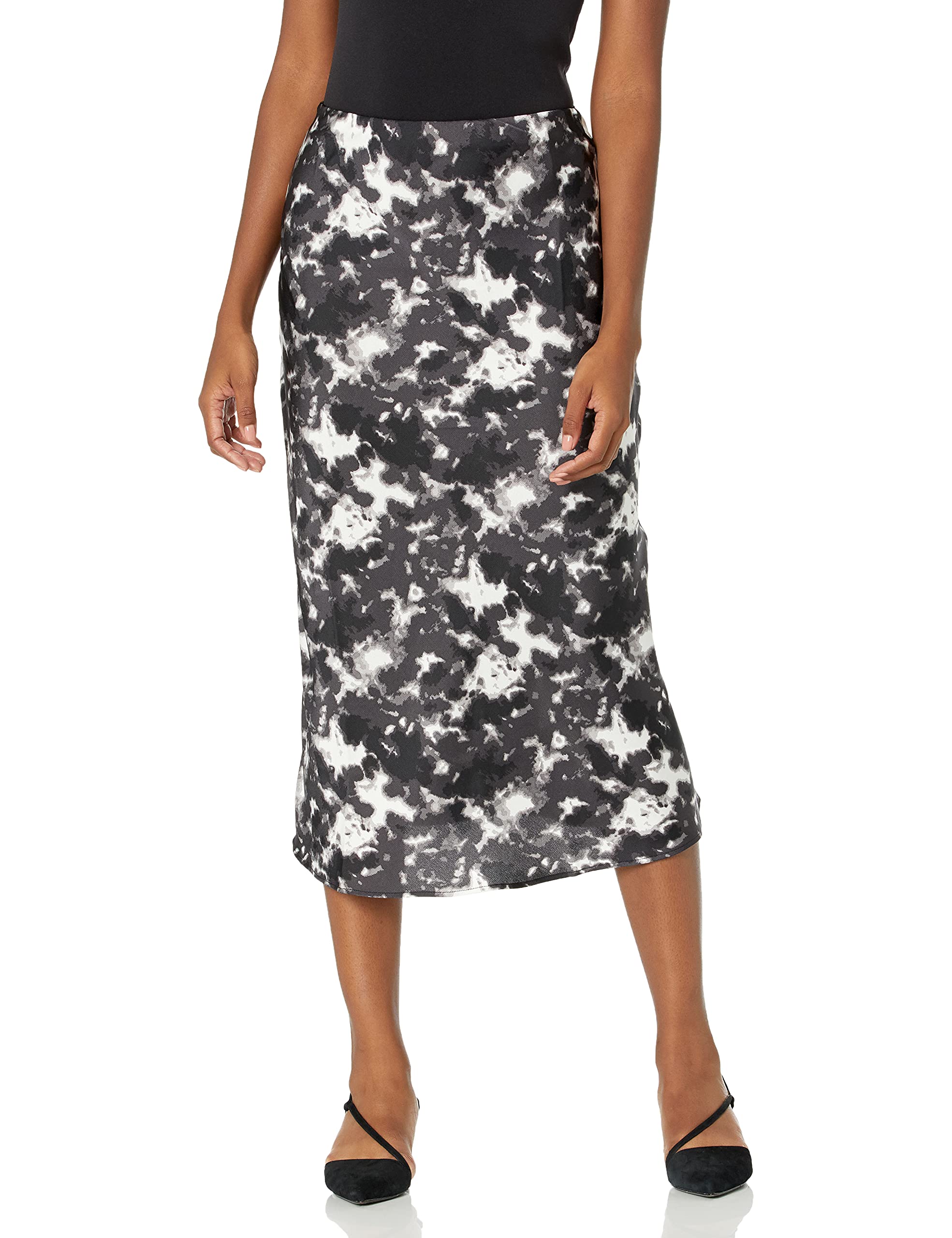 Mud Pie Women's Anya Floral Print Midi Skirt - Stylish & Comfortable Summer Skirt for Casual Outings, Beach Vacations & Date Nights