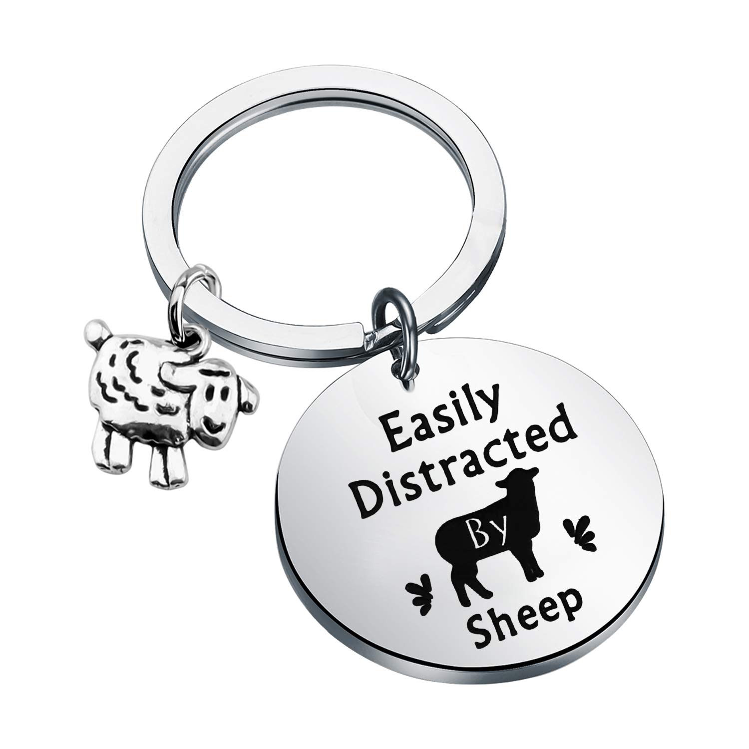 WSNANG Sheep Lover Gift - Cute Animal Keychain Jewelry for Sheep Enthusiasts, Farm Animal Lovers | Perfect for Keyrings, Backpacks, Gifts & Everyday Accessories
