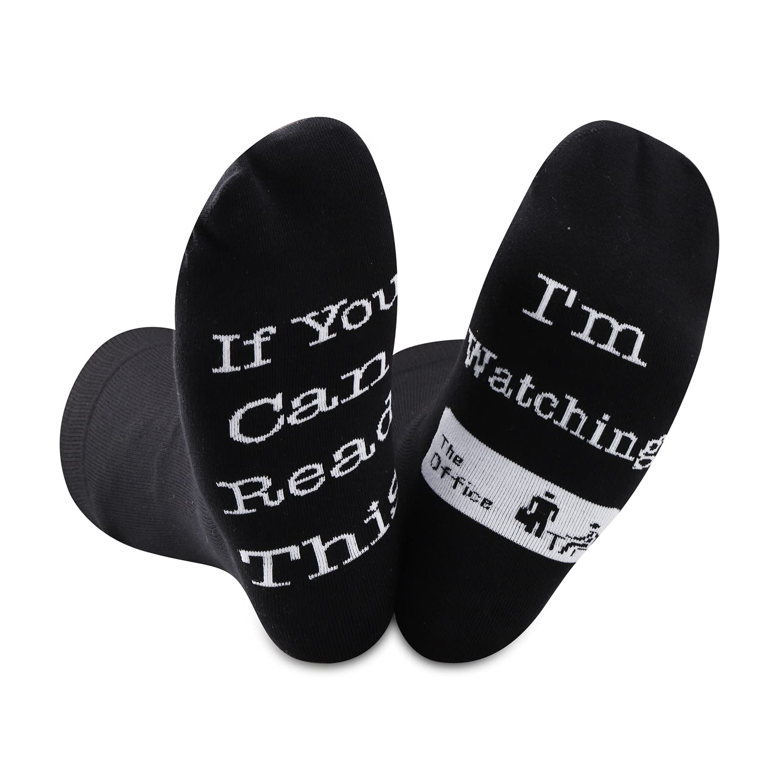 2 Pairs TV Show Inspired Novelty Socks - Perfect Gift for Fans & Fandom Enthusiasts | Great for Cosplay, Themed Parties & Everyday Wear