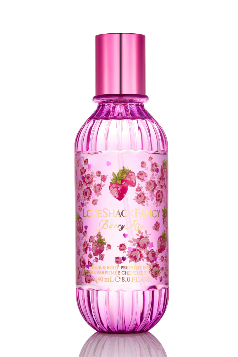 Berry Kiss Hair & Body Perfume Mist - Long Lasting Fragrance for Women, Natural Scented Spray for Hair & Skin, Perfect for Daily Use, Date Night & Special Occasions