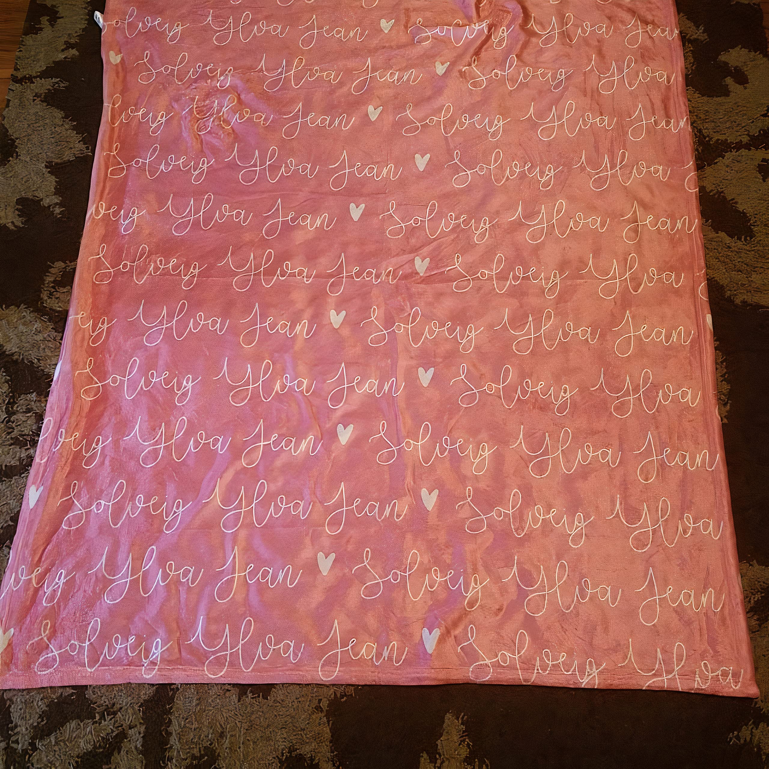 Personalized Baby Blanket for Newborn Boys & Girls - Custom Name Swaddle Blanket - Soft & Cozy Gift for Mother & Baby - Perfect for Nursery, Christening & Photo Shoots