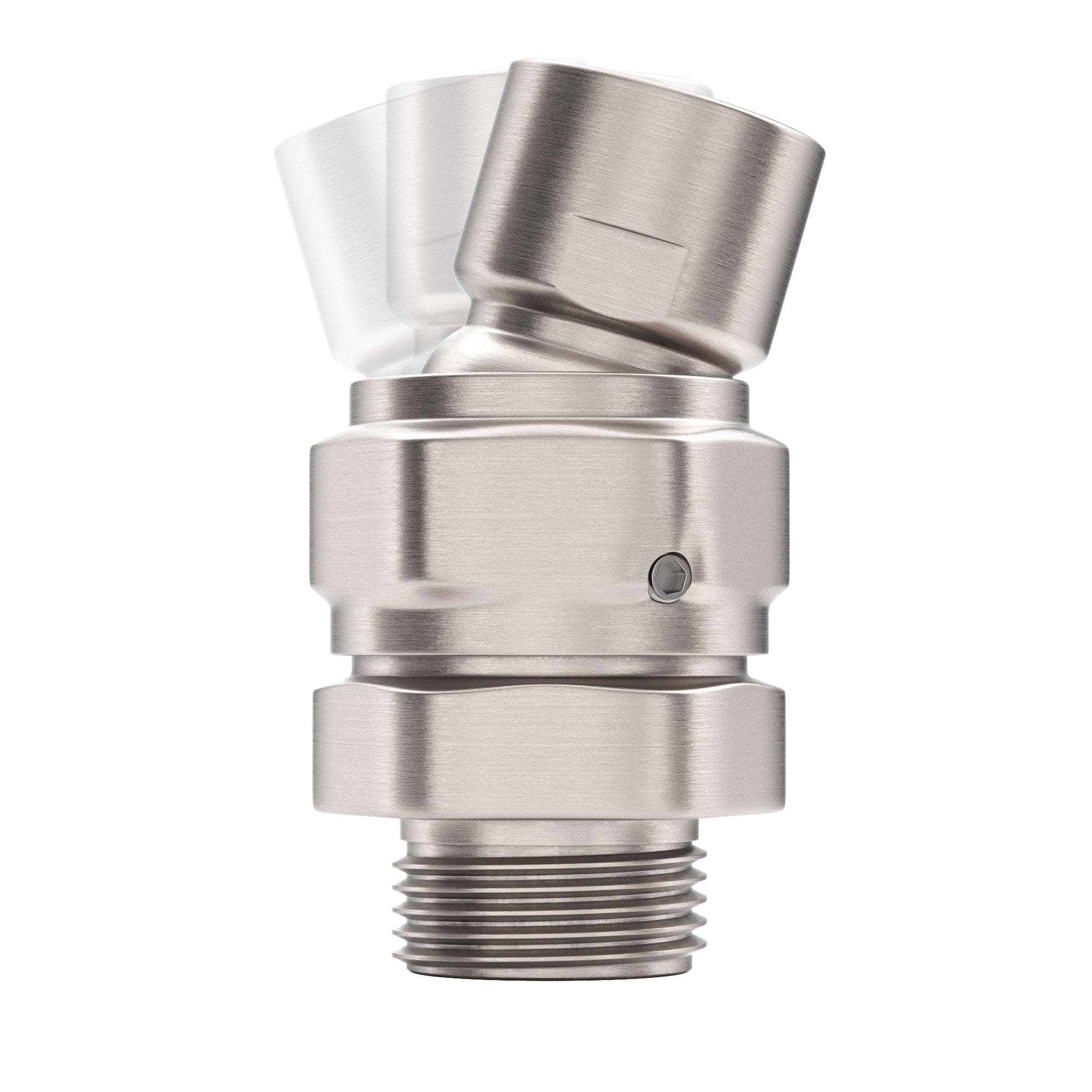 Premium All-Metal Shower Head Swivel Adapter - 360° Adjustable Angle for Perfect Shower Position - Ideal for Bathroom Renovation & Handicap Accessibility