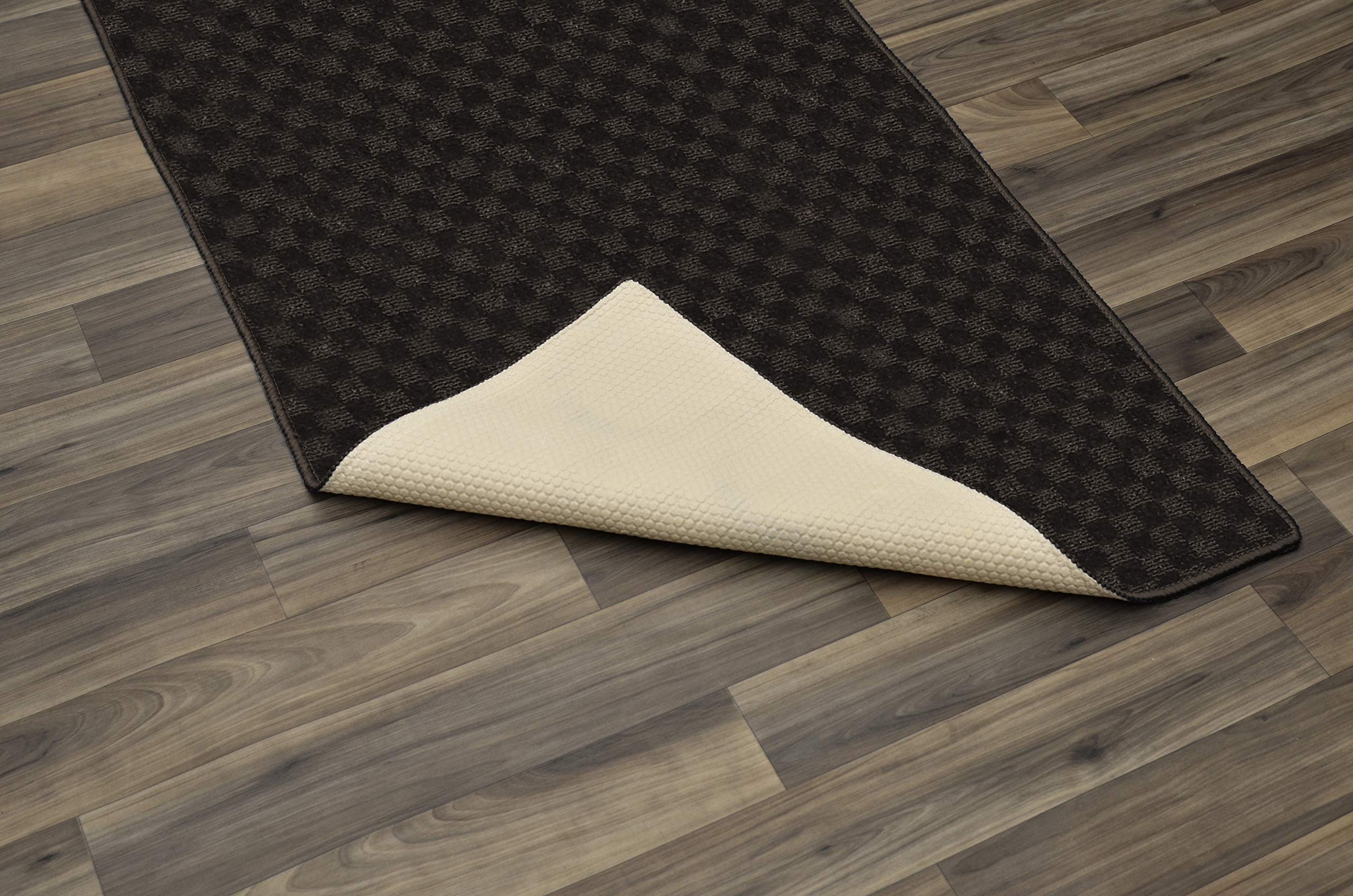 Garland Rug Medallion Area Rug 3x8 Feet Mocha Brown - Perfect for Living Room, Bedroom, or Office Decor