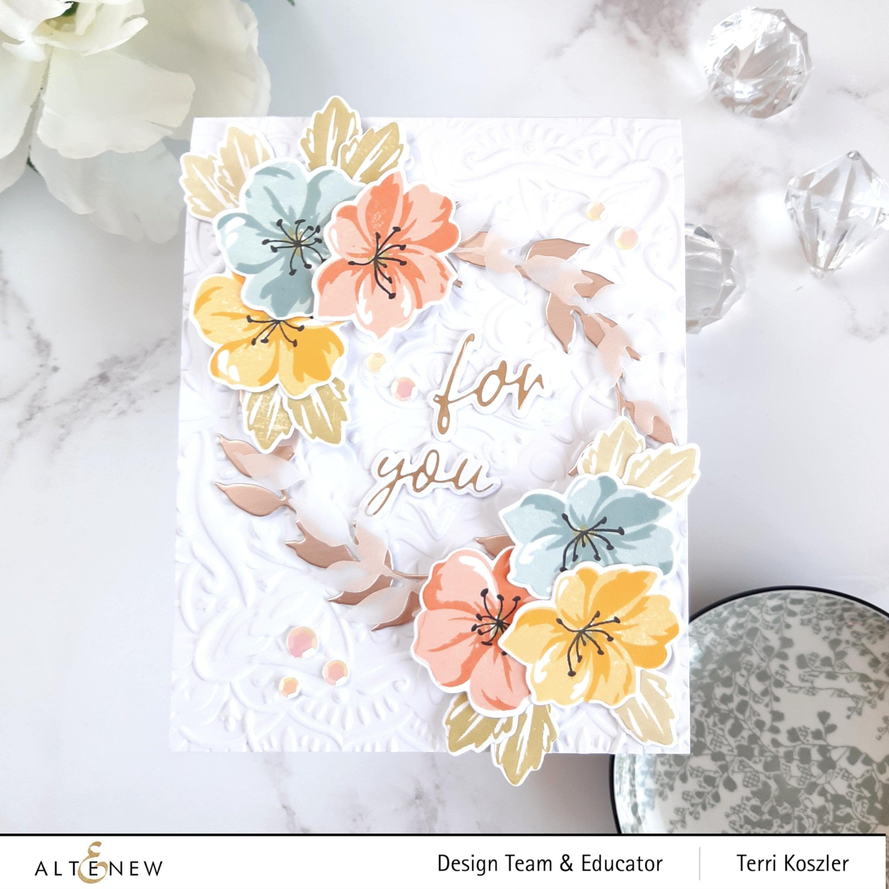 Mini Delight: Wild Geraniums Stamp & Die Set for Card Making, Scrapbooking & DIY Crafts - Floral Stamps for Handmade Greeting Cards & Paper Projects