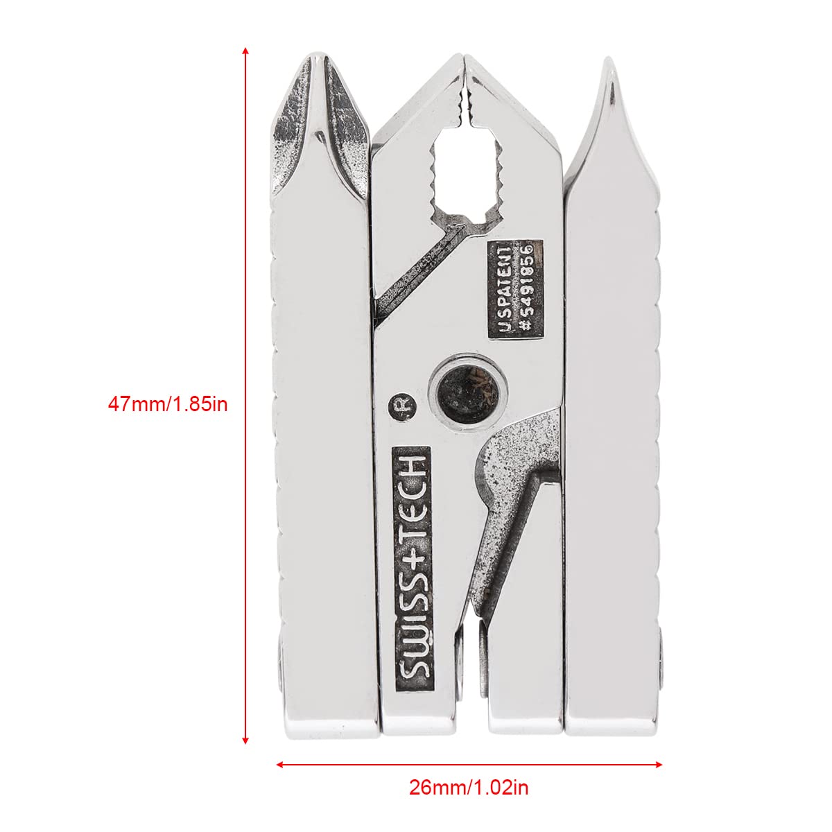 Multifunctional Mini 420 Stainless Steel Folding Pliers with Screwdrivers - Compact Keychain Tool for Camping, Hiking, Emergency Repairs & Everyday Carry (EDC)