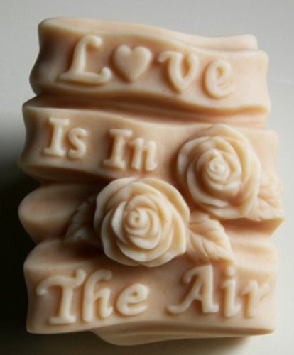 Creativemoldstore Love is in The Air Z157 Silicone Soap Mold for DIY Handmade Soap Making - Perfect for Valentine's Day, Wedding Favors & Craft Projects