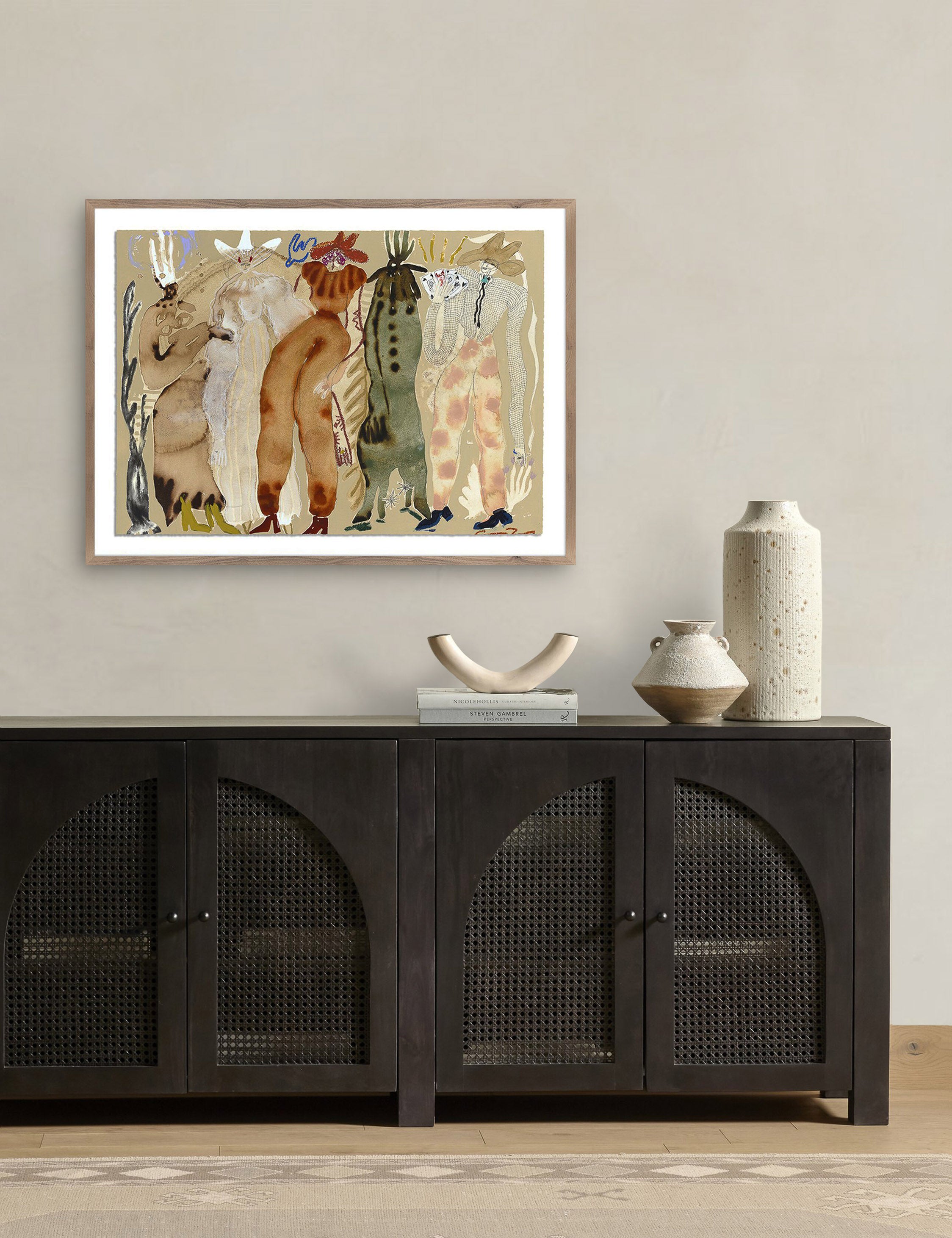 Blind Leading The Blind Wall Art Print by Caroline Pinney - Inspirational Home Decor for Living Room, Bedroom & Office