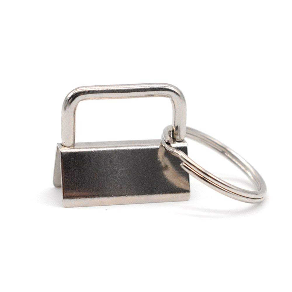 1 Inch Key Fob Wristlet Set - 25pcs with Key Rings for Keys & Accessories