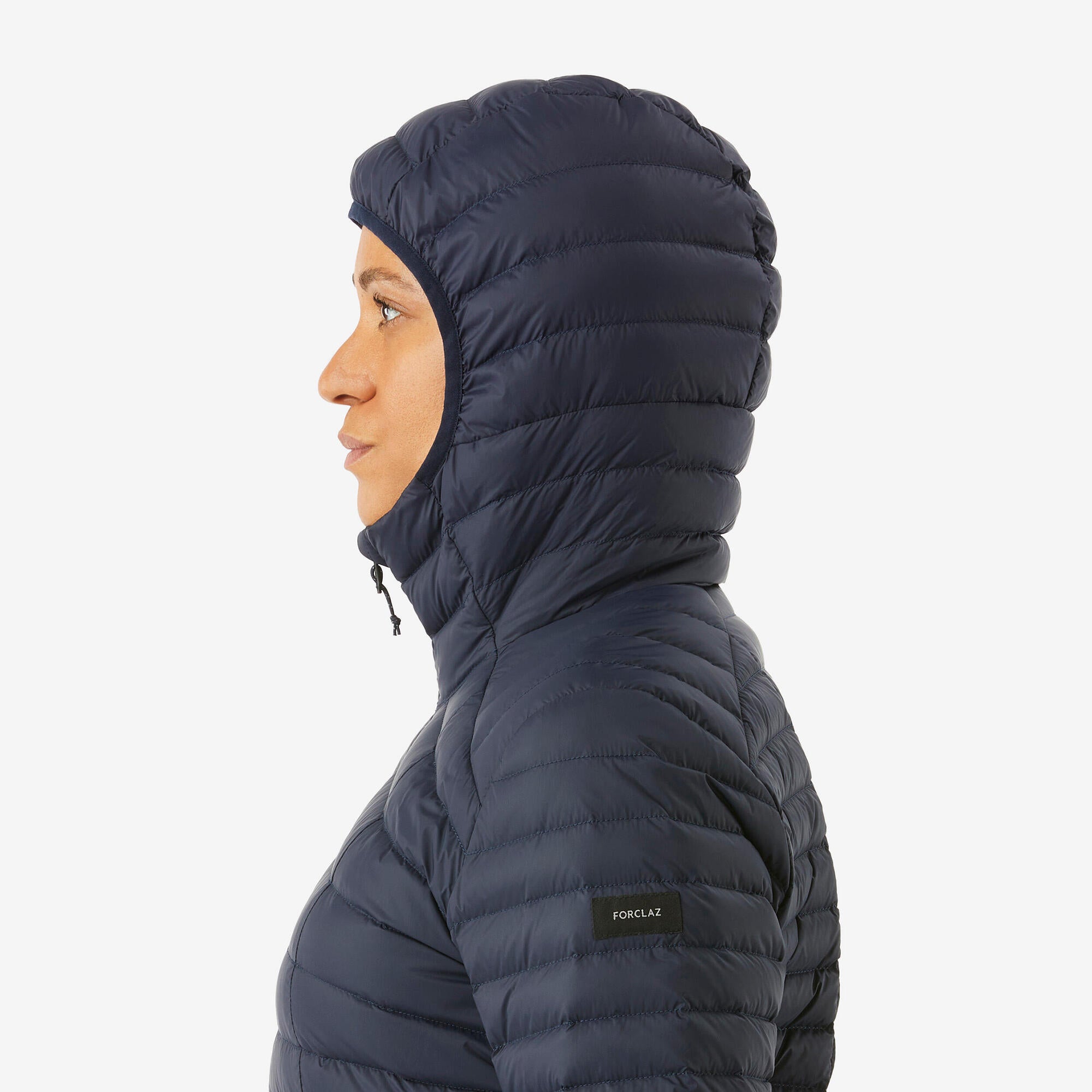 Forclaz Women's MT100 Hooded Down Puffer Jacket - Lightweight Warm Winter Coat for Hiking, Skiing & Outdoor Activities