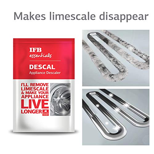 IFB Washing Machine Descale Powder - 100g Drum & Tub Cleaner for Front & Top Load Washers | Removes Limescale & Odors | Perfect for Laundry Maintenance & Appliance Care