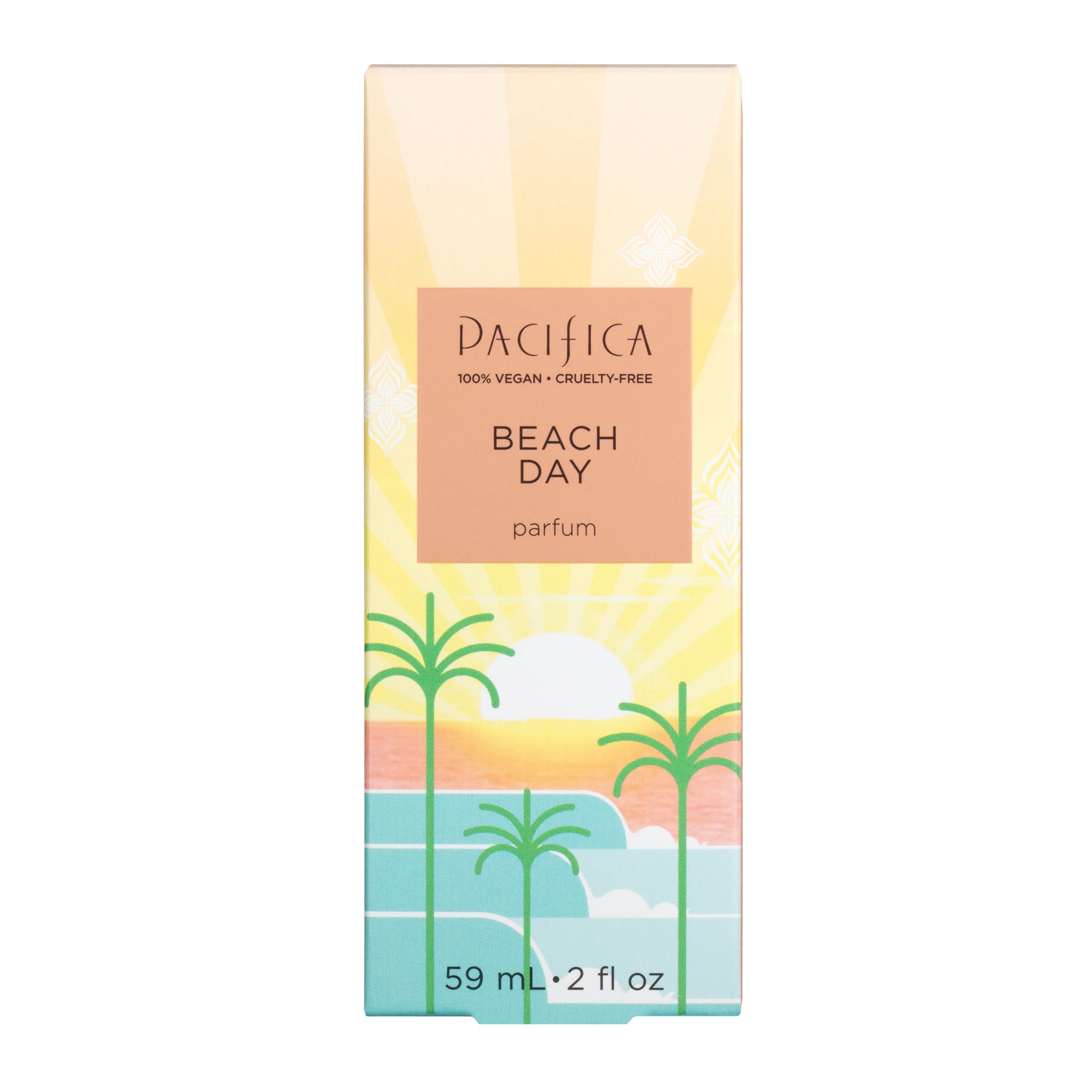 **Pacifica Beach Day Spray Perfume - Bliss Scent with Bergamot, Orange Flower, Sandalwood & Amber | Vegan, Cruelty-Free Eau de Toilette for Women | Perfect for Summer, Travel & Everyday Wear**