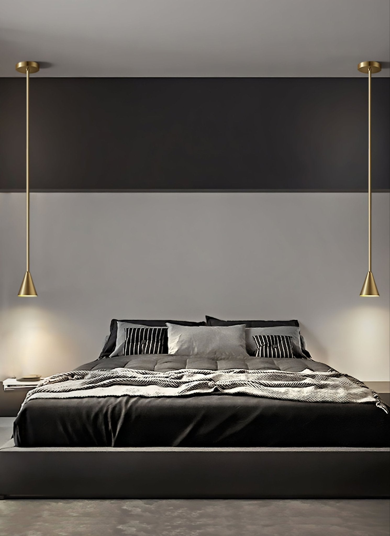 Vintage Conica Brass Pendant Light - Industrial Style Ceiling Fixture for Kitchen Island, Dining Room & Bar Lighting