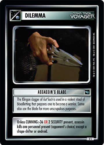 Star Trek CCG 1st Edition Voyager Assassin's Blade 2S - Rare Collectible Trading Card Game for Sci-Fi Fans & Strategy Gamers - Perfect for Tournaments, Game Nights & Star Trek Memorabilia Collections