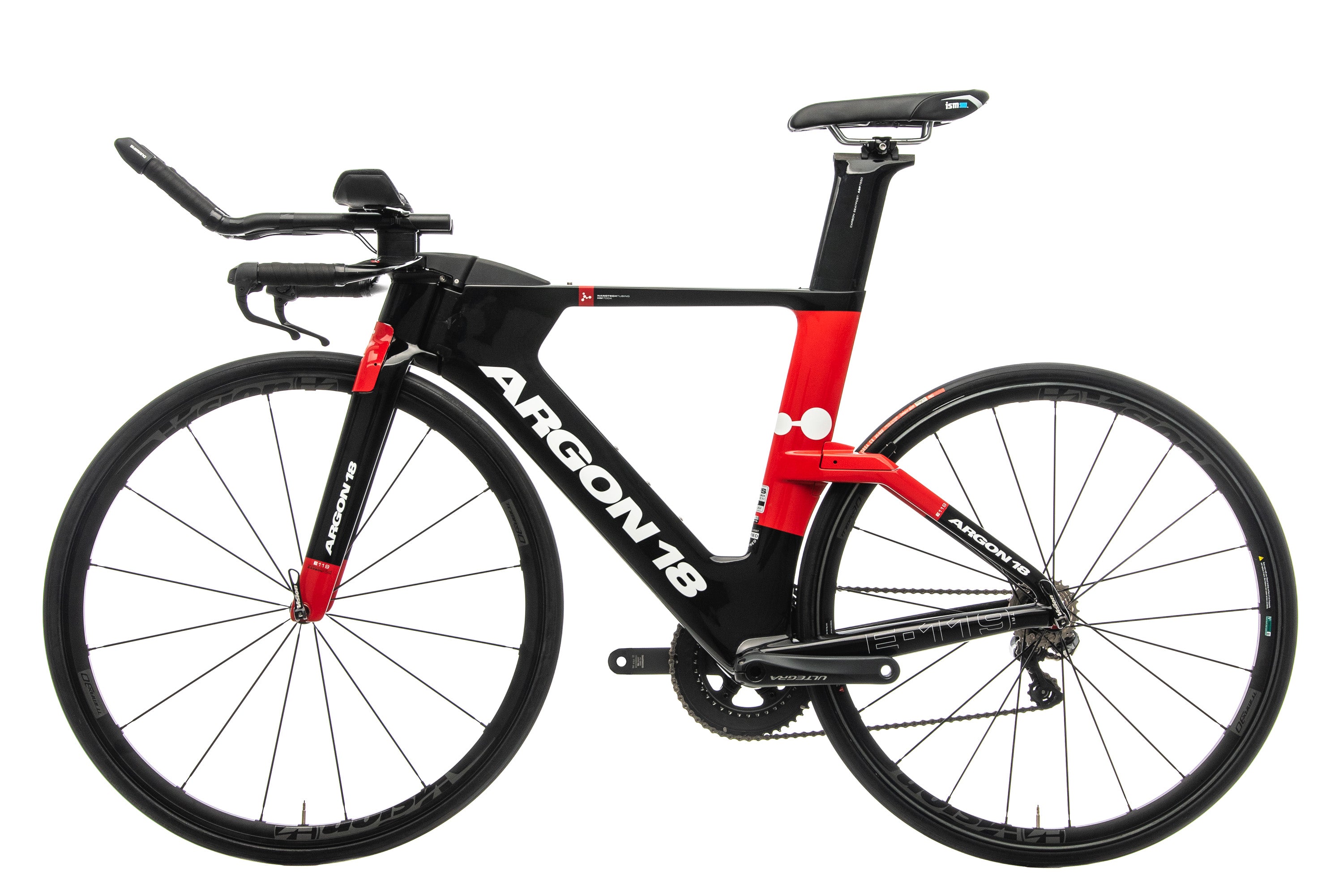 Argon 18 E-119 Tri Triathlon Bike 2018 - Medium Carbon Frame Aero Road Bike for Competitive Racing & Endurance Training | Perfect for Triathlons, Time Trials & Long-Distance Cycling