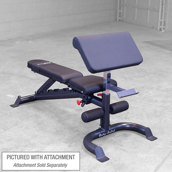Body Solid GFID100B Adjustable Flat Incline Decline Bench for Home Gym - Strength Training Equipment for Chest Press, Dumbbell Workouts & Full-Body Exercises