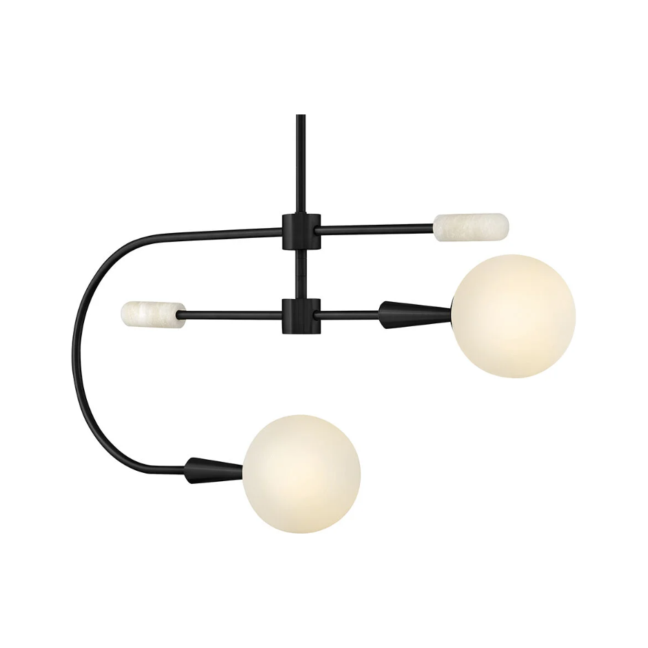 Maude Medium Single Tier Chandelier - Elegant Modern Lighting Fixture for Dining Room, Bedroom & Living Room Decor