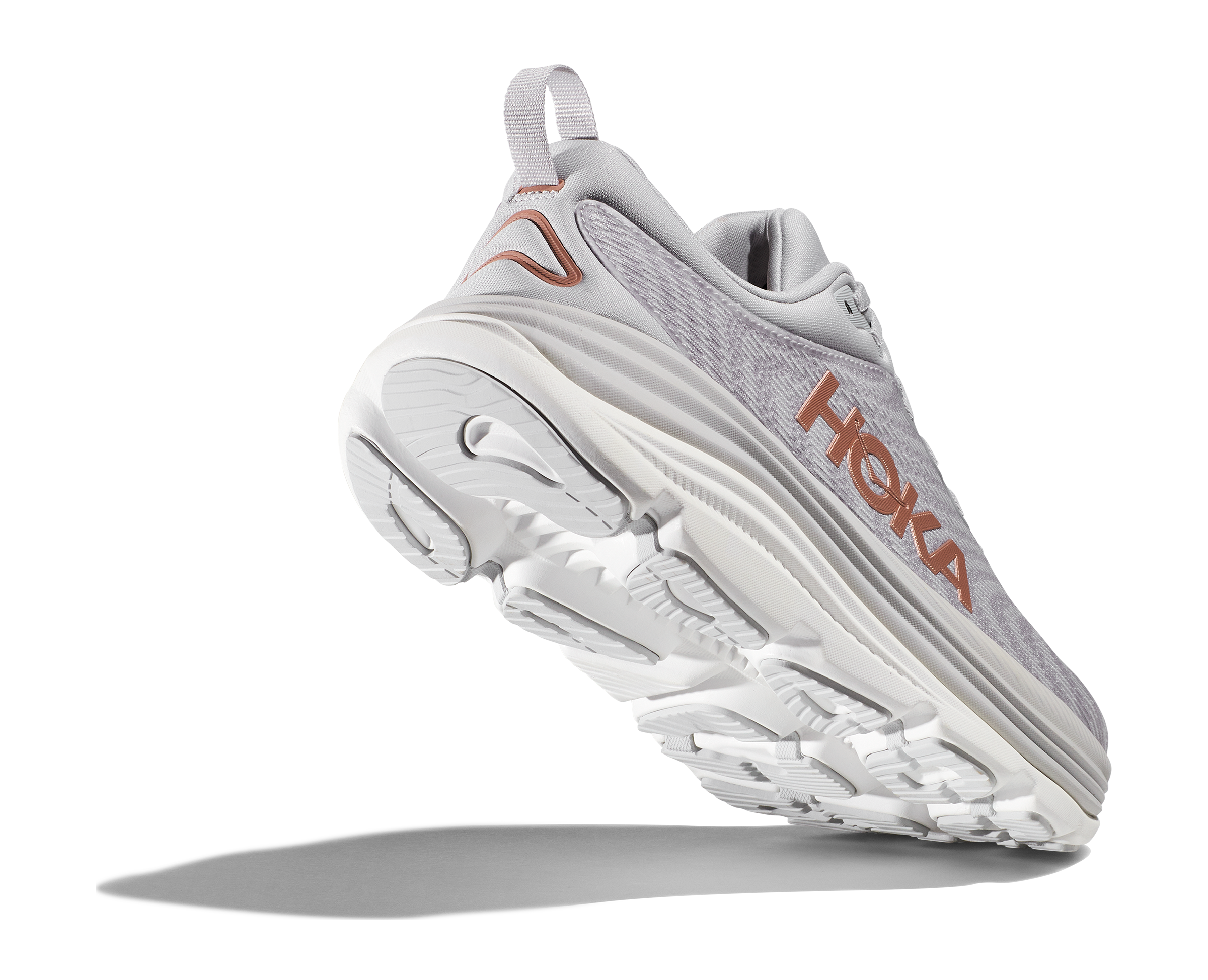 Women's HOKA Gaviota 5 Running Shoes - Harbor Mist/Rose Gold - Stability & Cushion for Road Running, Walking & Everyday Comfort