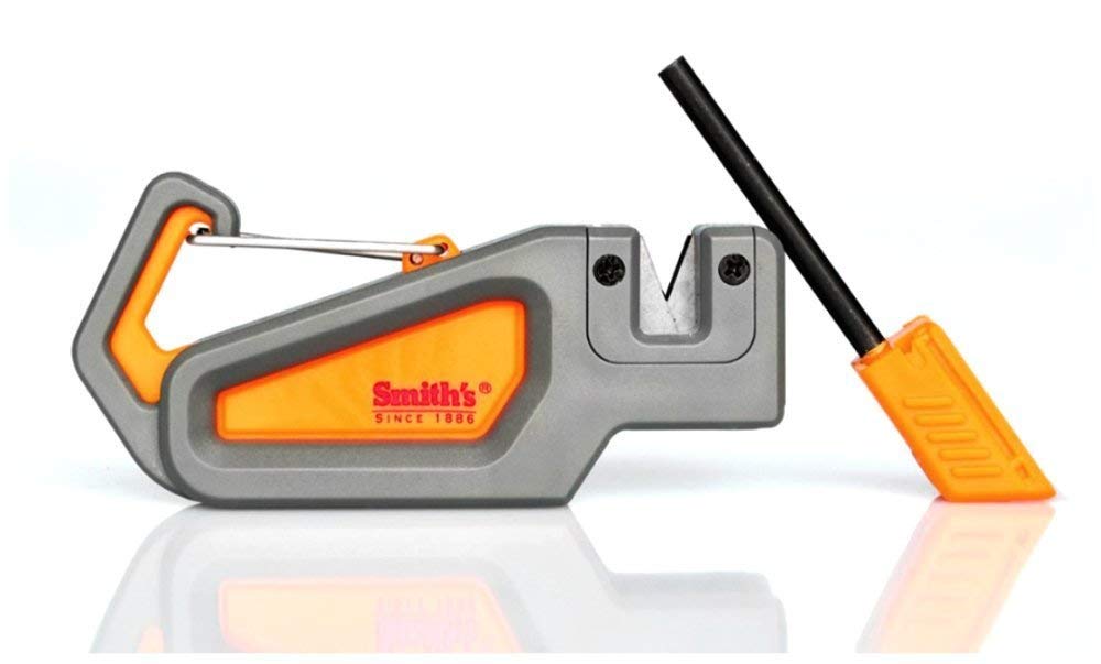 Smith's Pack Pal Survival Sharpener - Portable Knife Sharpener for Camping, Hunting & Outdoor Adventures | Compact & Durable Multi-Tool for Bushcraft, Hiking & Emergency Preparedness